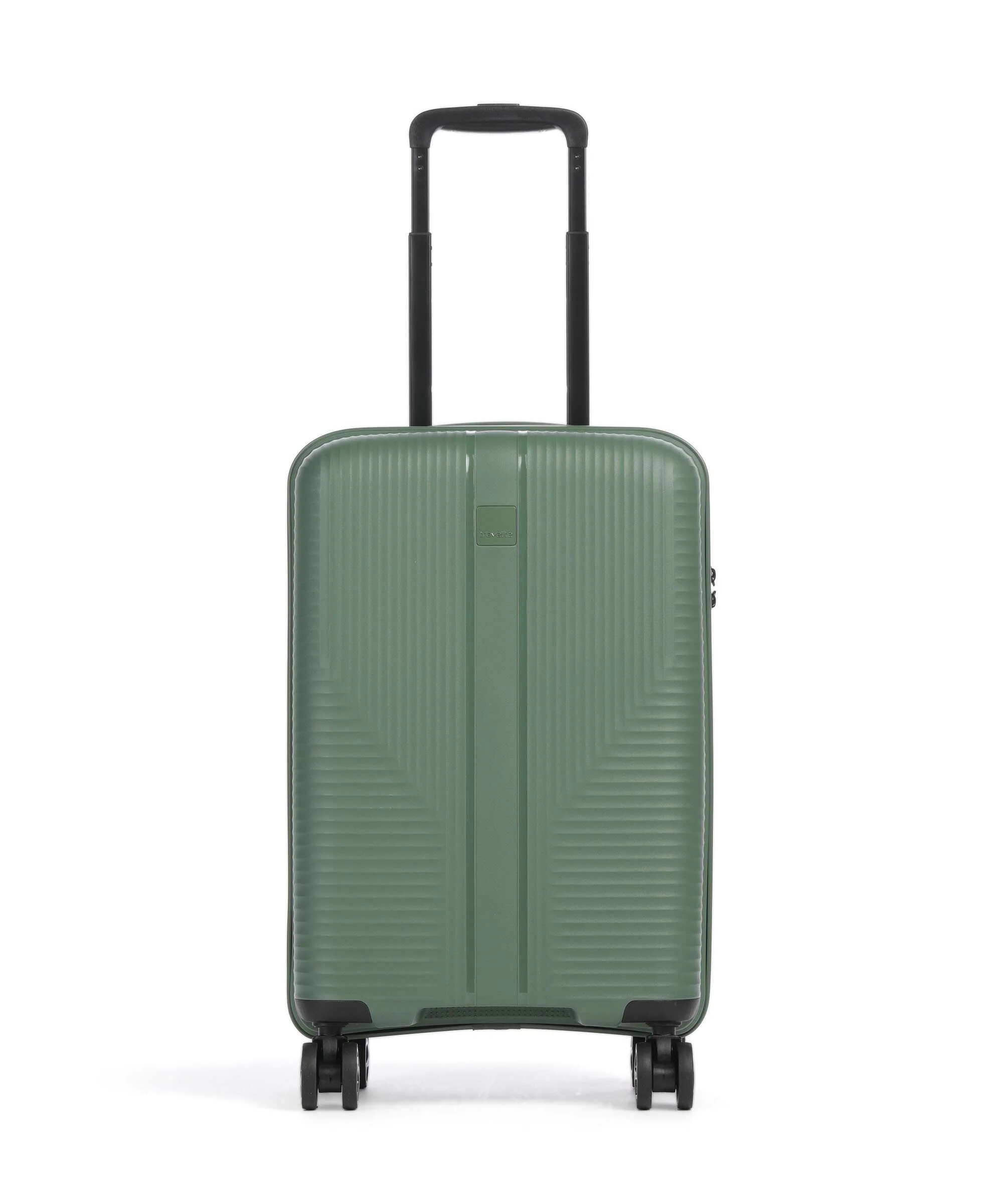 Travelite Air Stripe Slim Walizka na 4 kołach green
