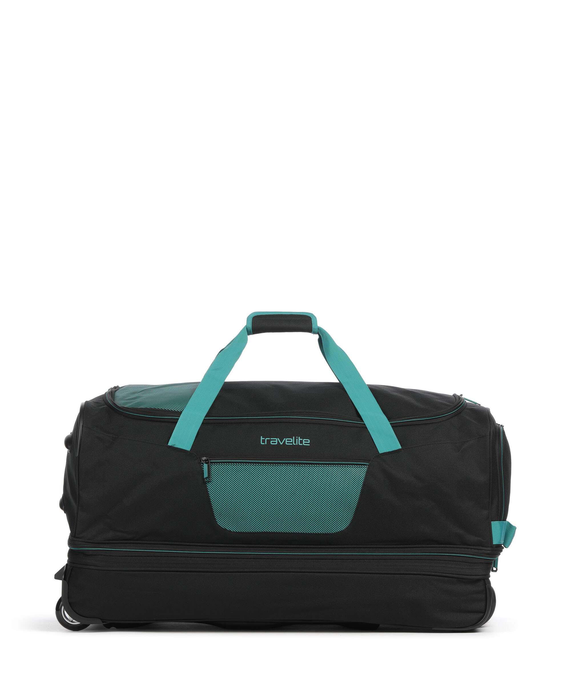 Travelite Basics Torba podróżna na kółkach schwarz/petrol - Image 3