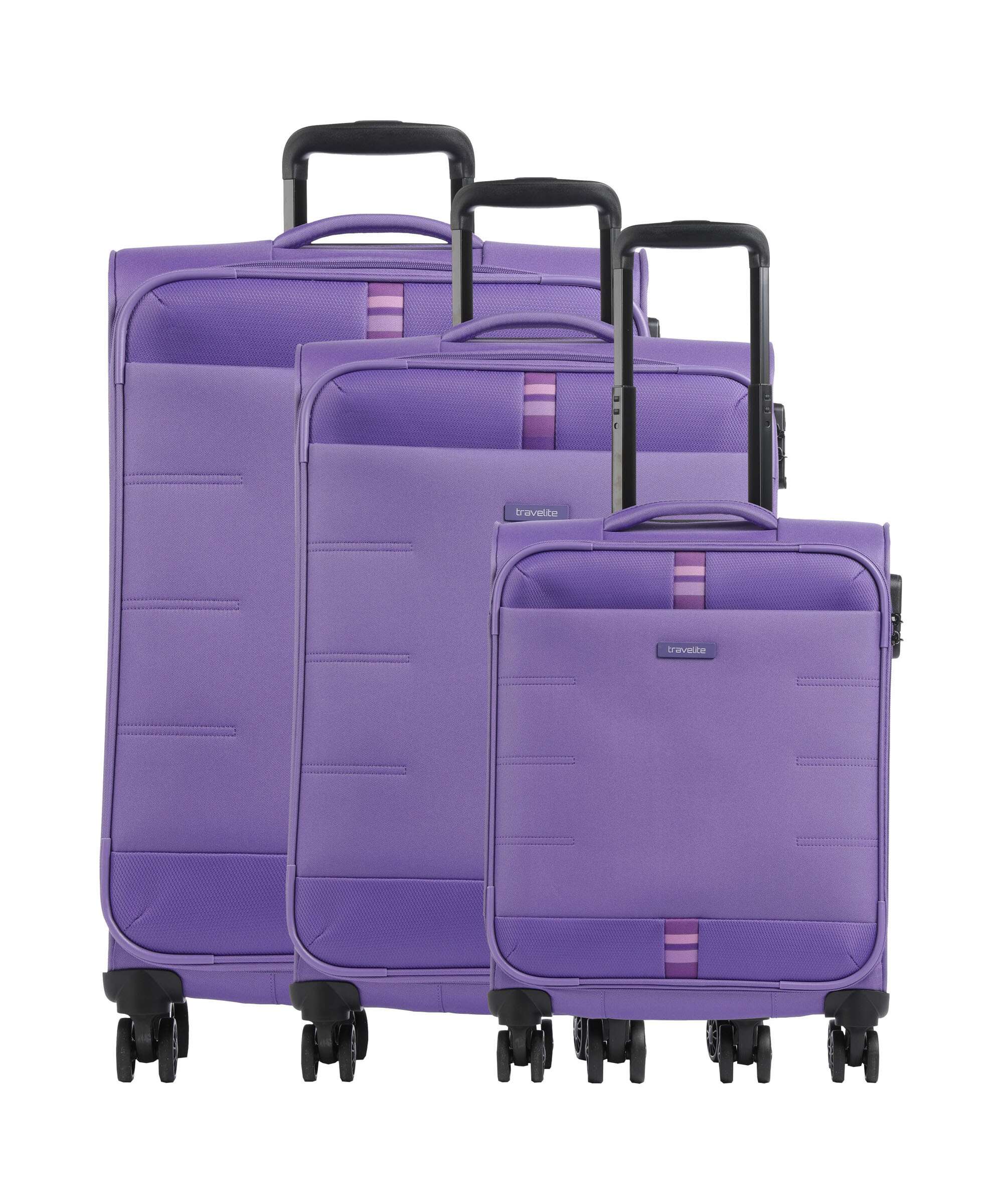 Travelite Rügen Komplet walizek (4 kołach) lila