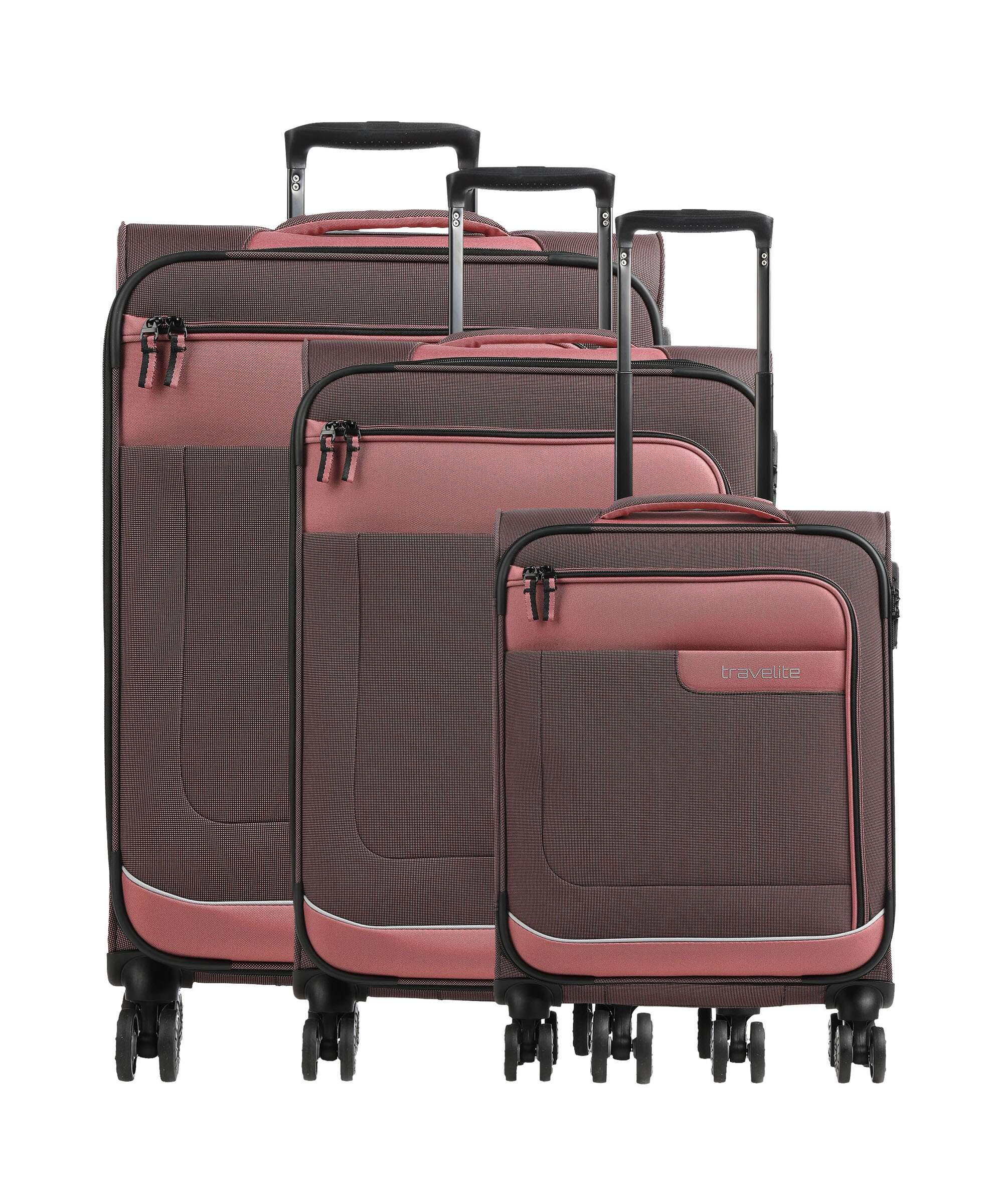 Travelite Viia Komplet walizek (4 kołach) frühlingsrose