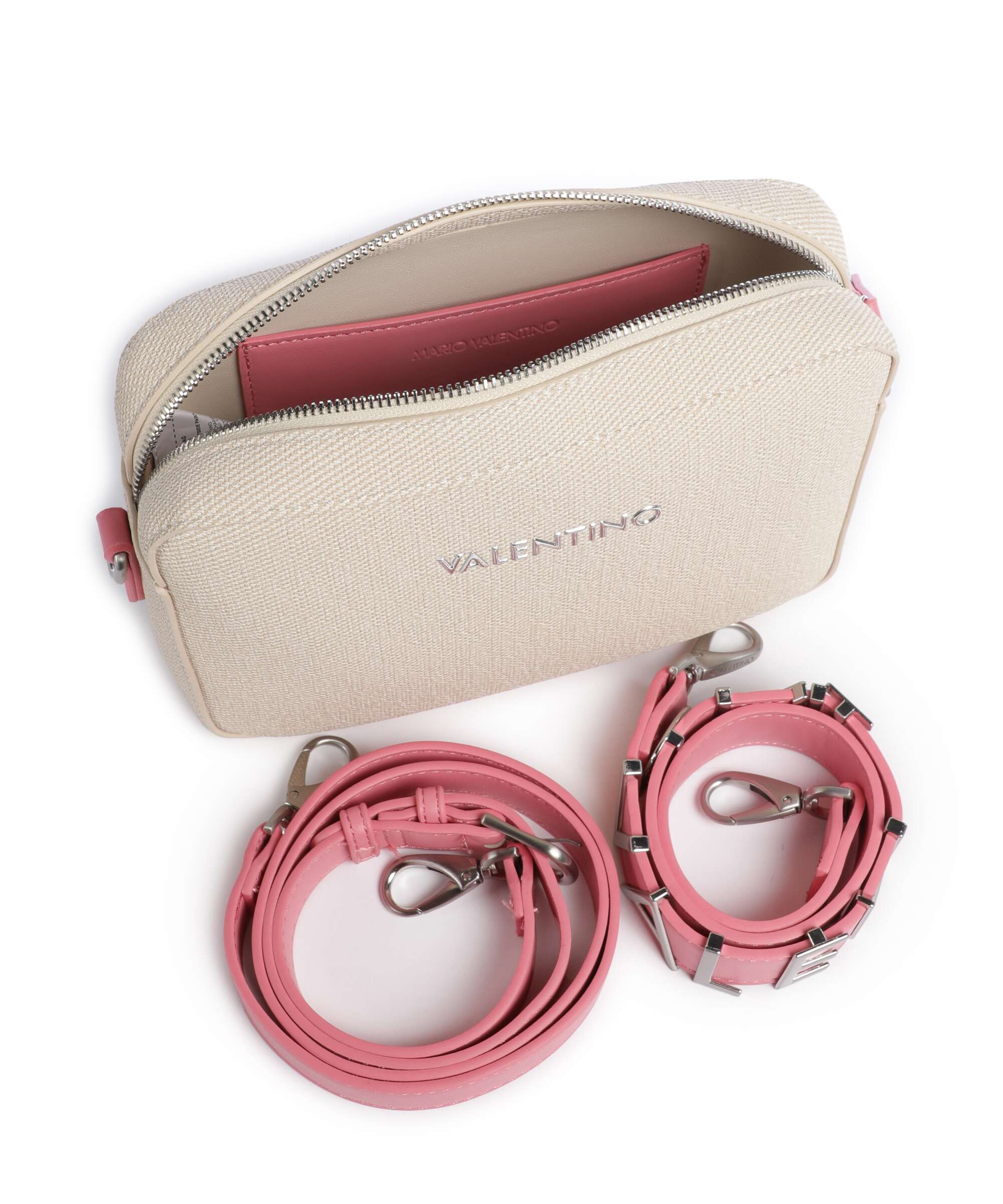 Valentino Bags Alexia Summer Torba przez ramię naturale/rosa - Image 5