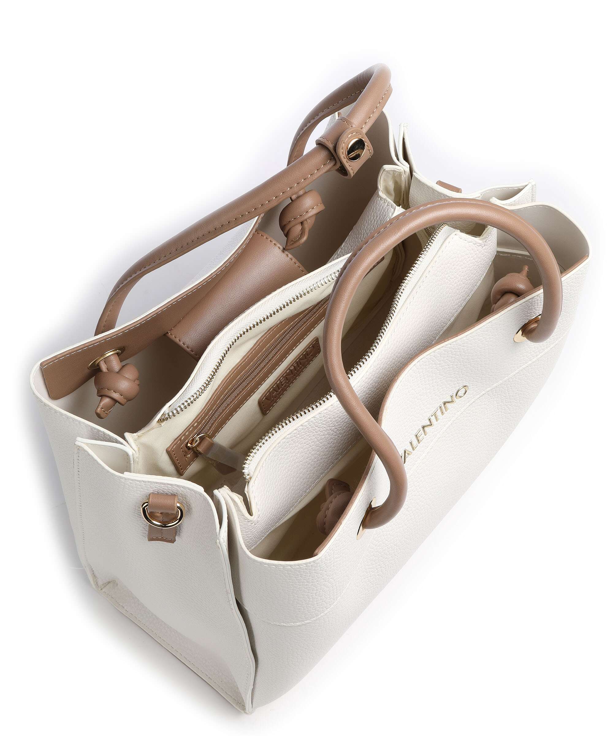 Valentino Bags Alexia Torebka bianc/cuoi - Image 4