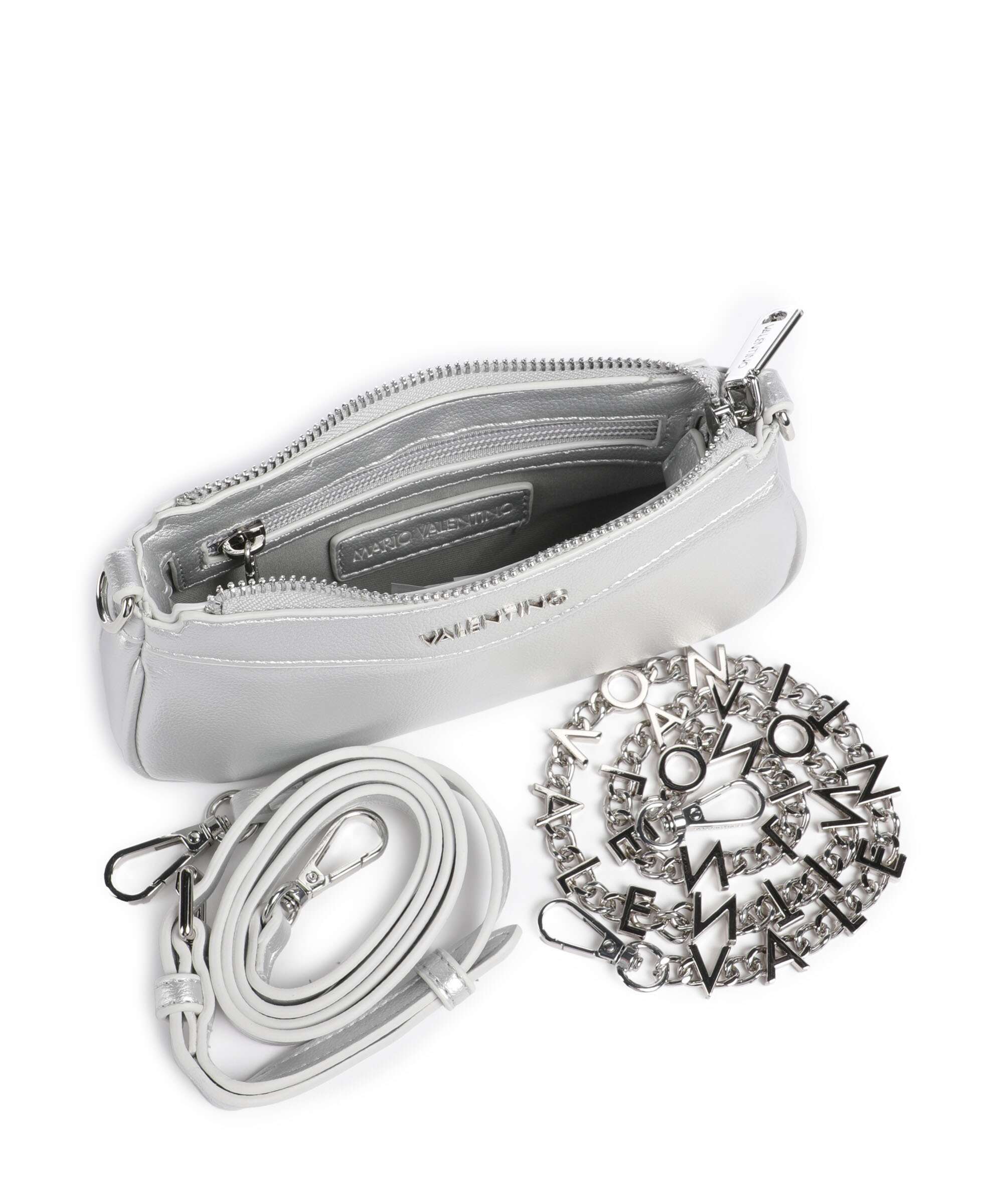 Valentino Bags Elly Torba na ramię argento - Image 5