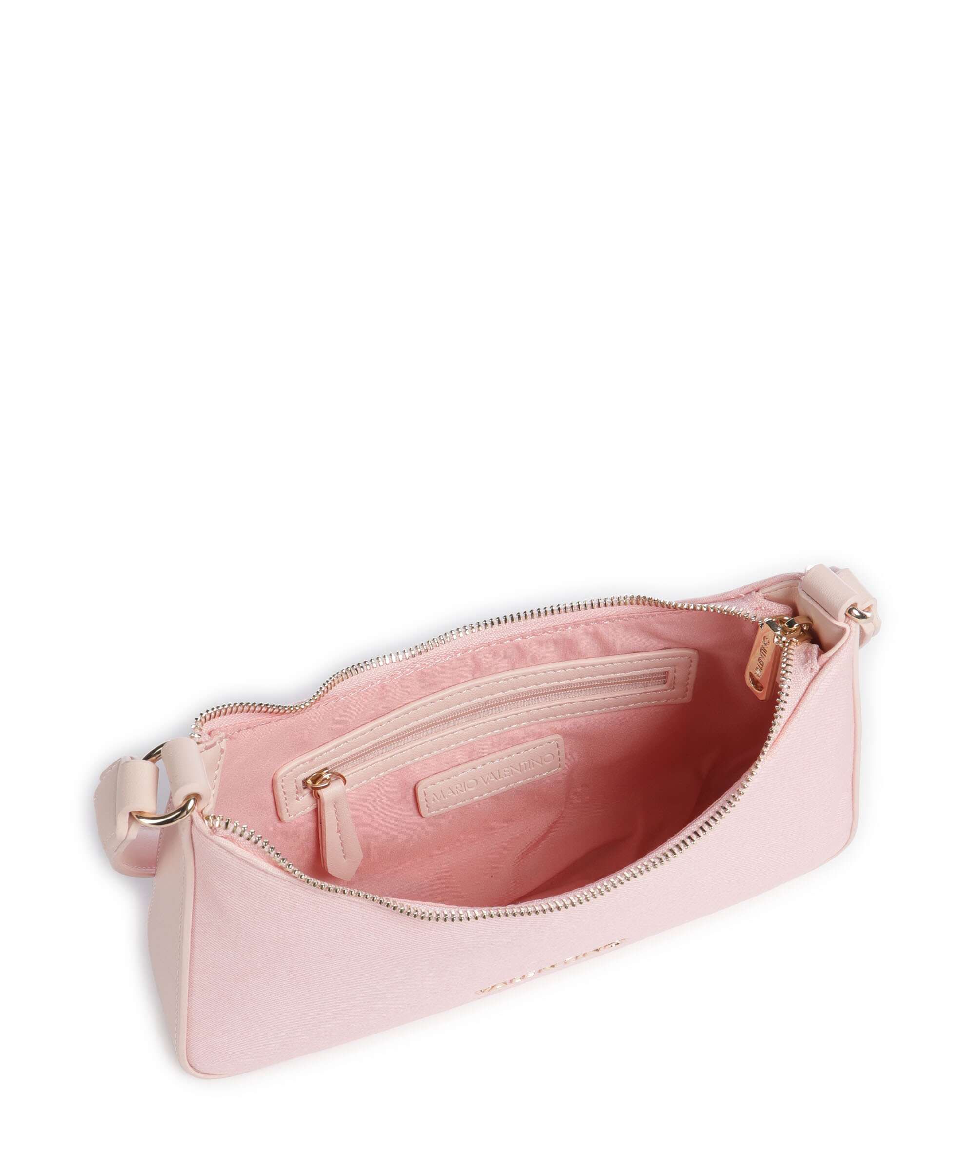 Valentino Bags Kelly Denim Torba na ramię rosa - Image 5