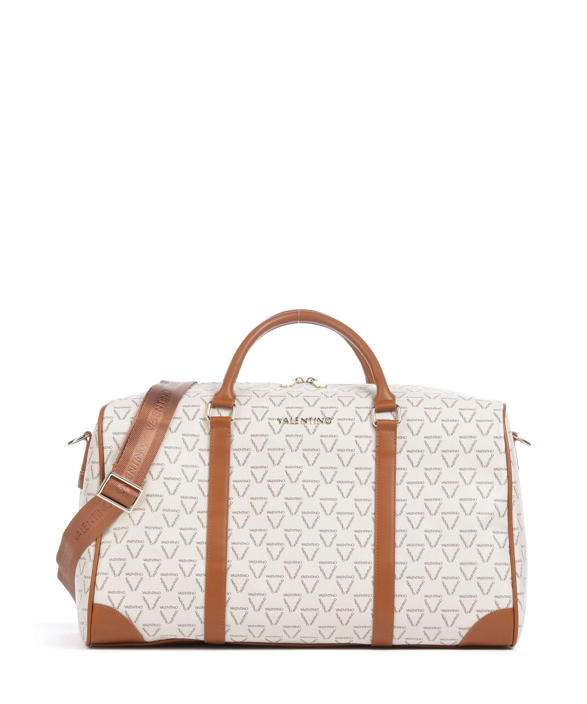 Valentino Bags Lady Re Torba weekendowa bianco/cuoio