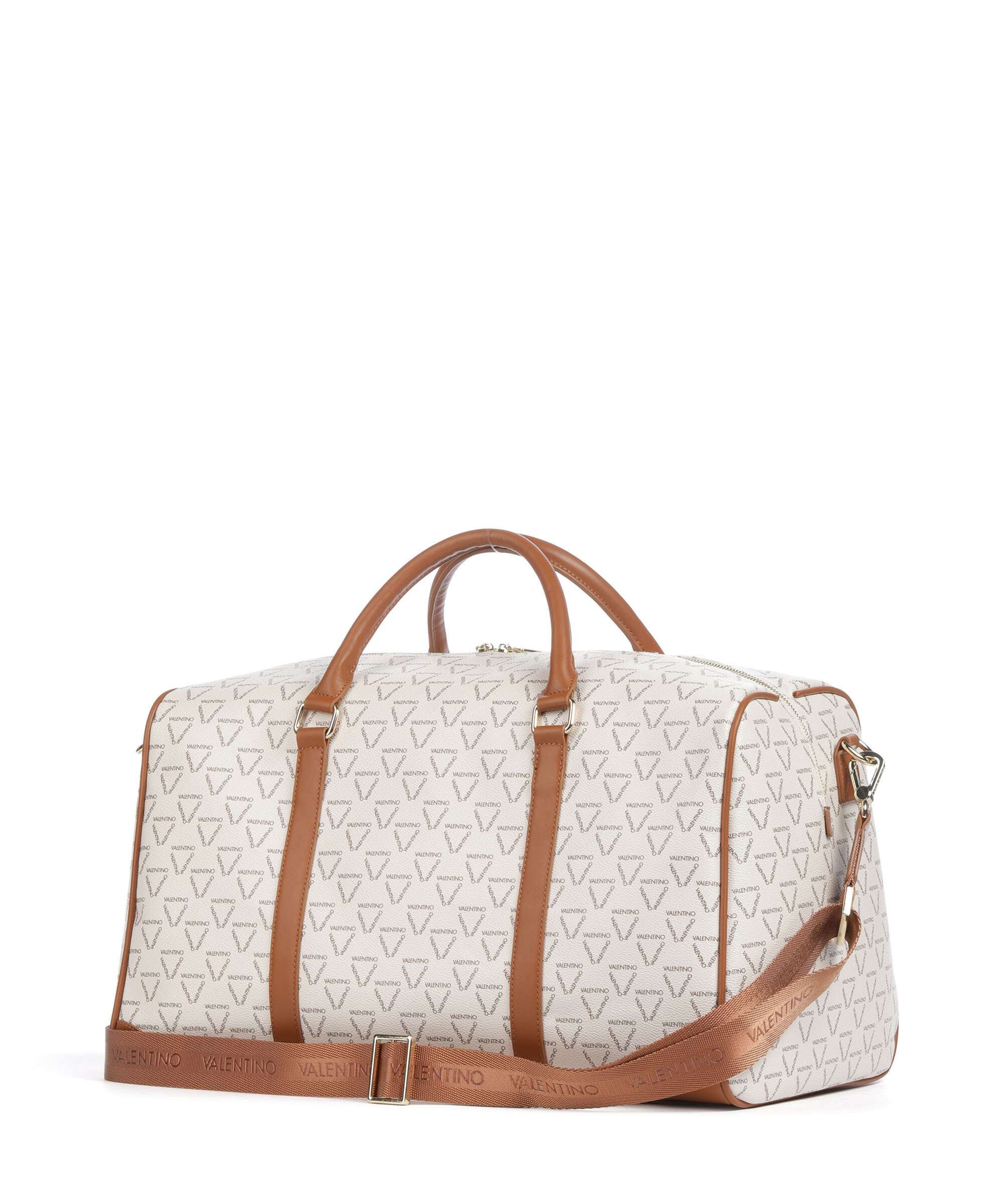 Valentino Bags Lady Re Torba weekendowa bianco/cuoio - Image 2