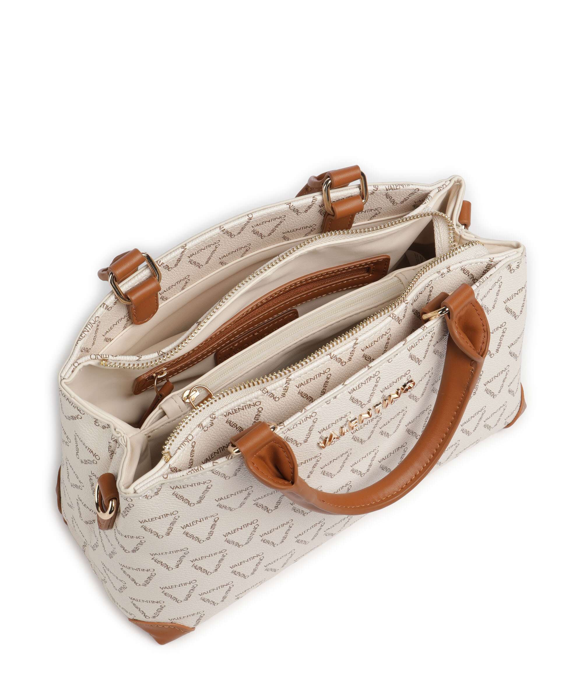 Valentino Bags Lady Re Torebka bianco/cuoio - Image 5