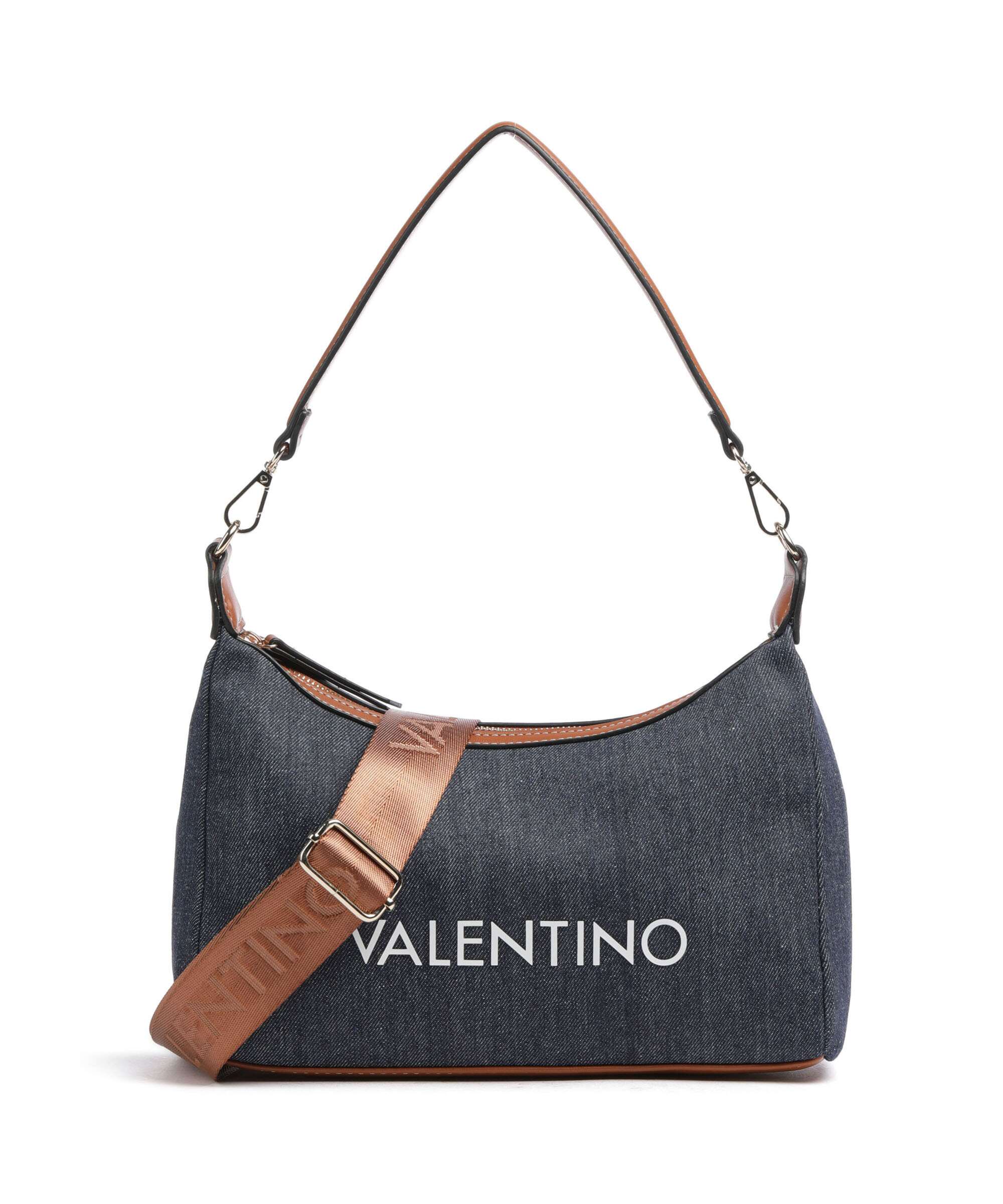 Valentino Bags Leith Torba na ramię denim/cuoio
