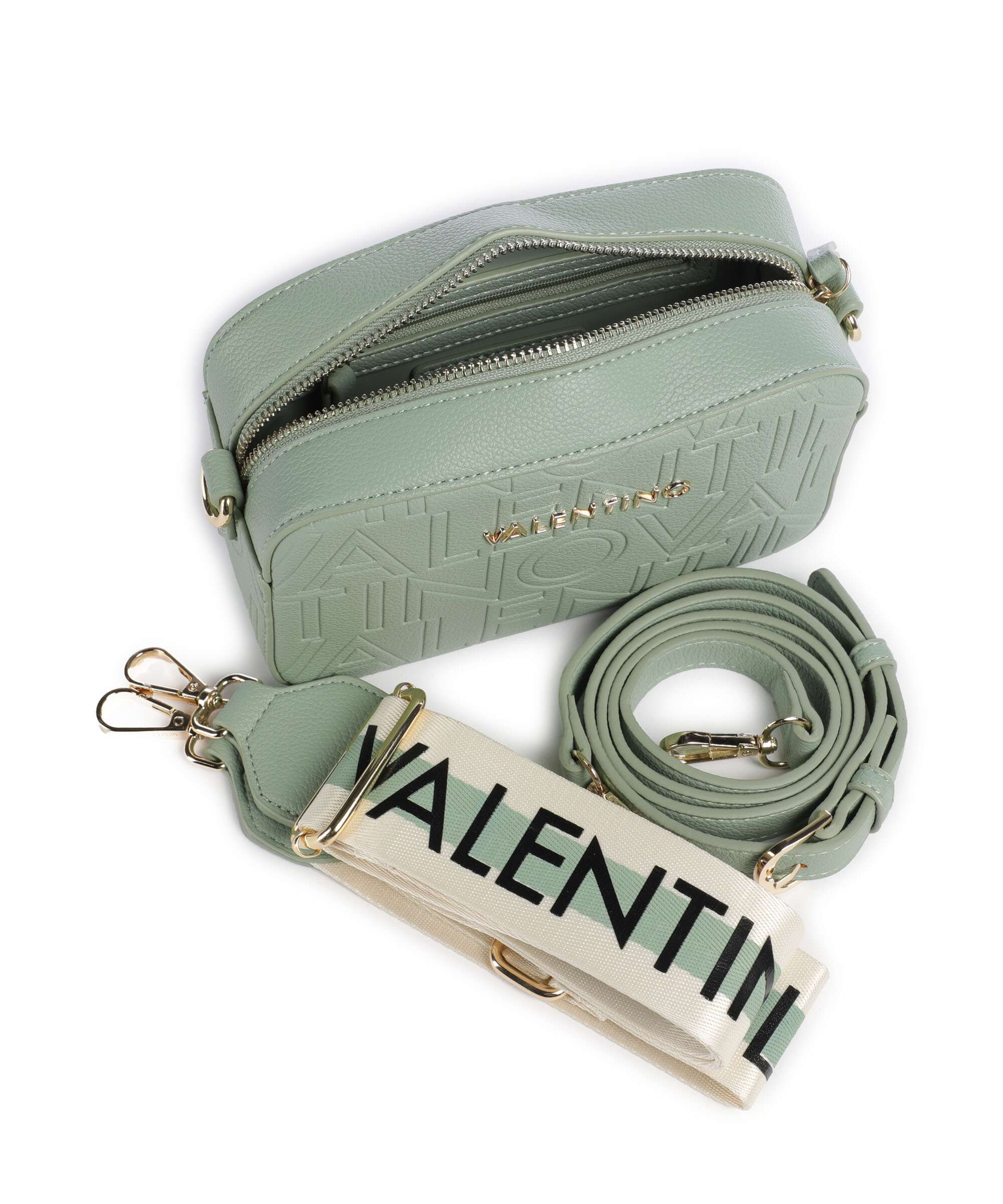 Valentino Bags Pansy Torba przez ramię giada - Image 5