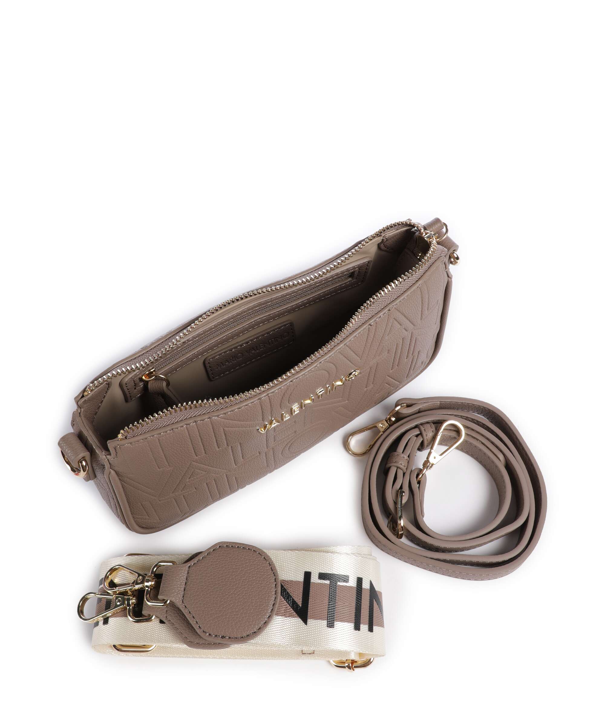 Valentino Bags Pansy Torba przez ramię taupe - Image 4