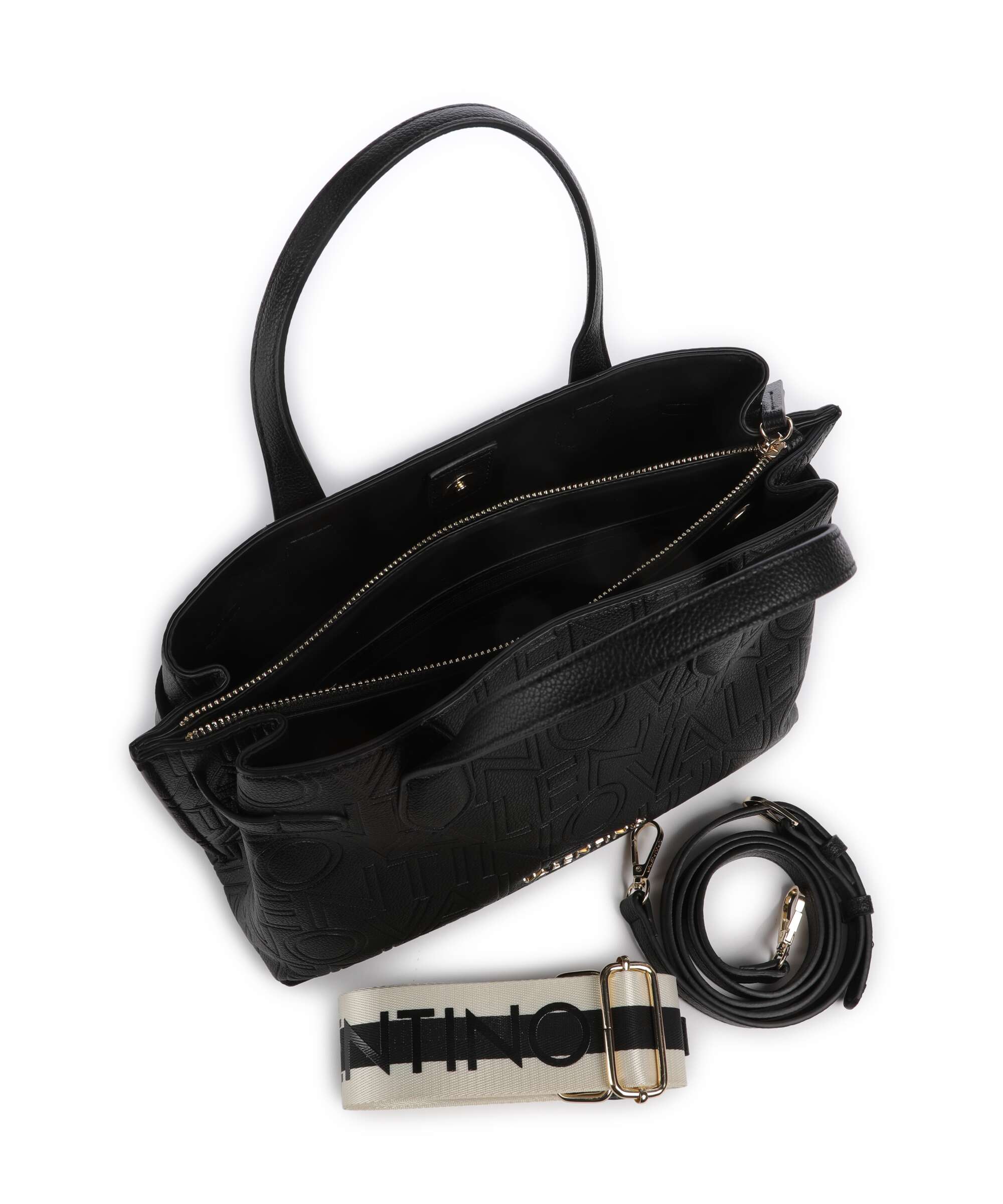 Valentino Bags Pansy Torebka nero - Image 5