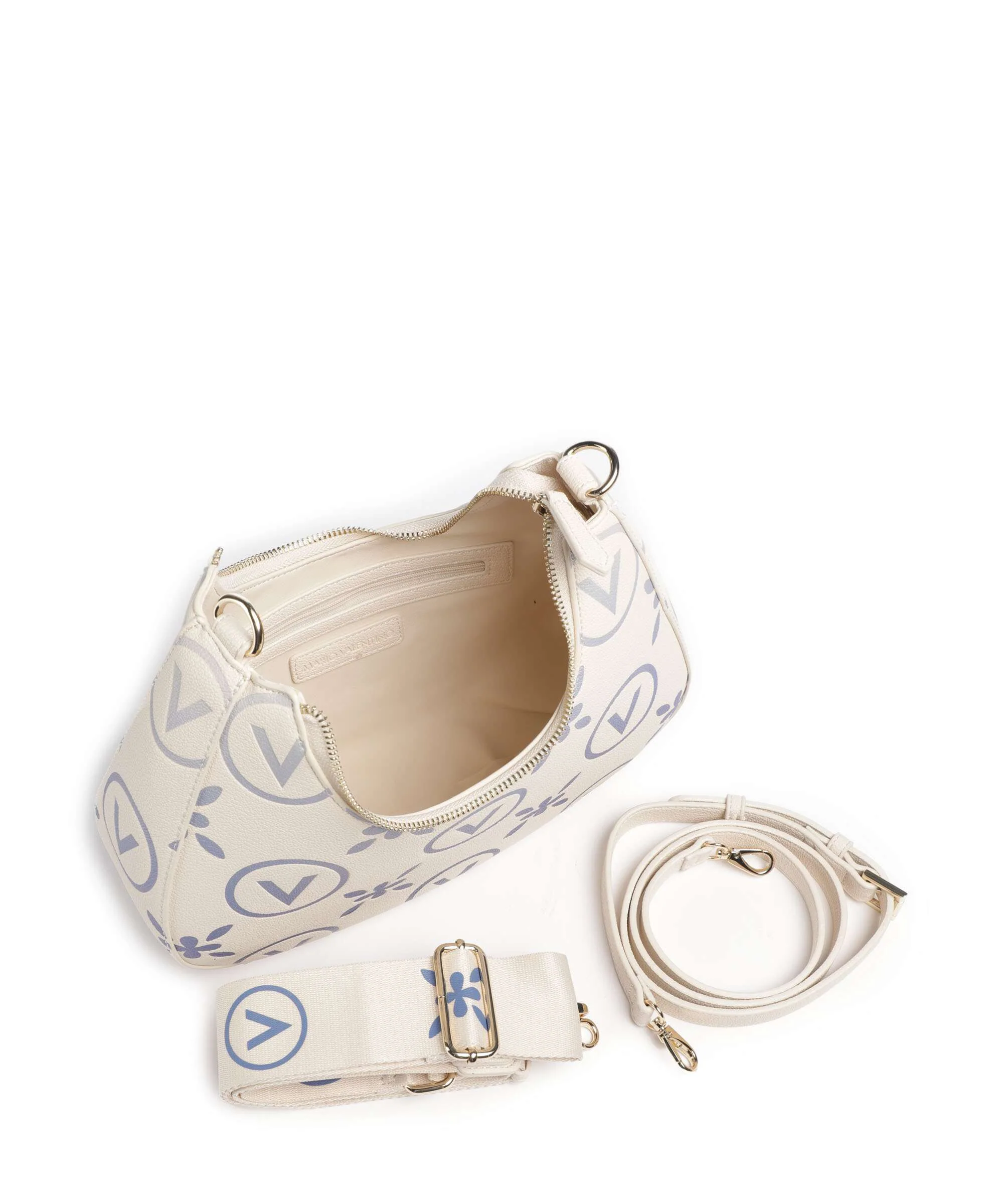 Valentino Bags Samba Re Print Torba na ramię ecru/bluette - Image 4