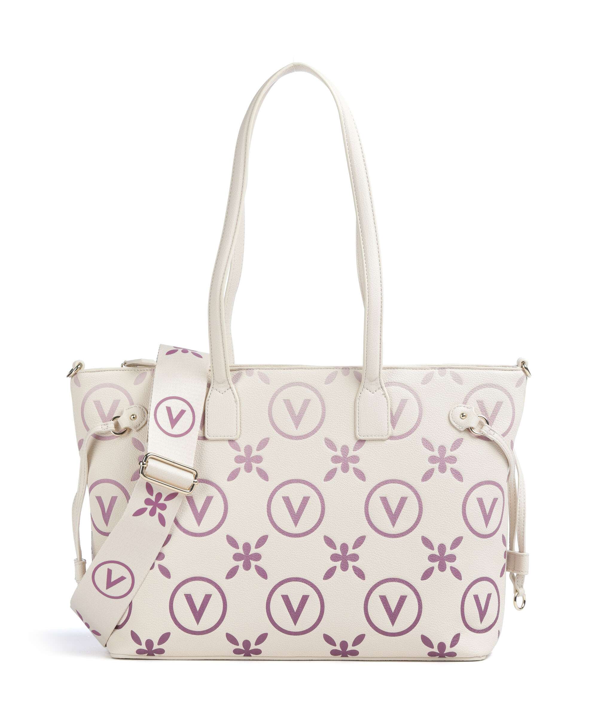 Valentino Bags Samba Re Print Torba na zakupy ecru/rosa