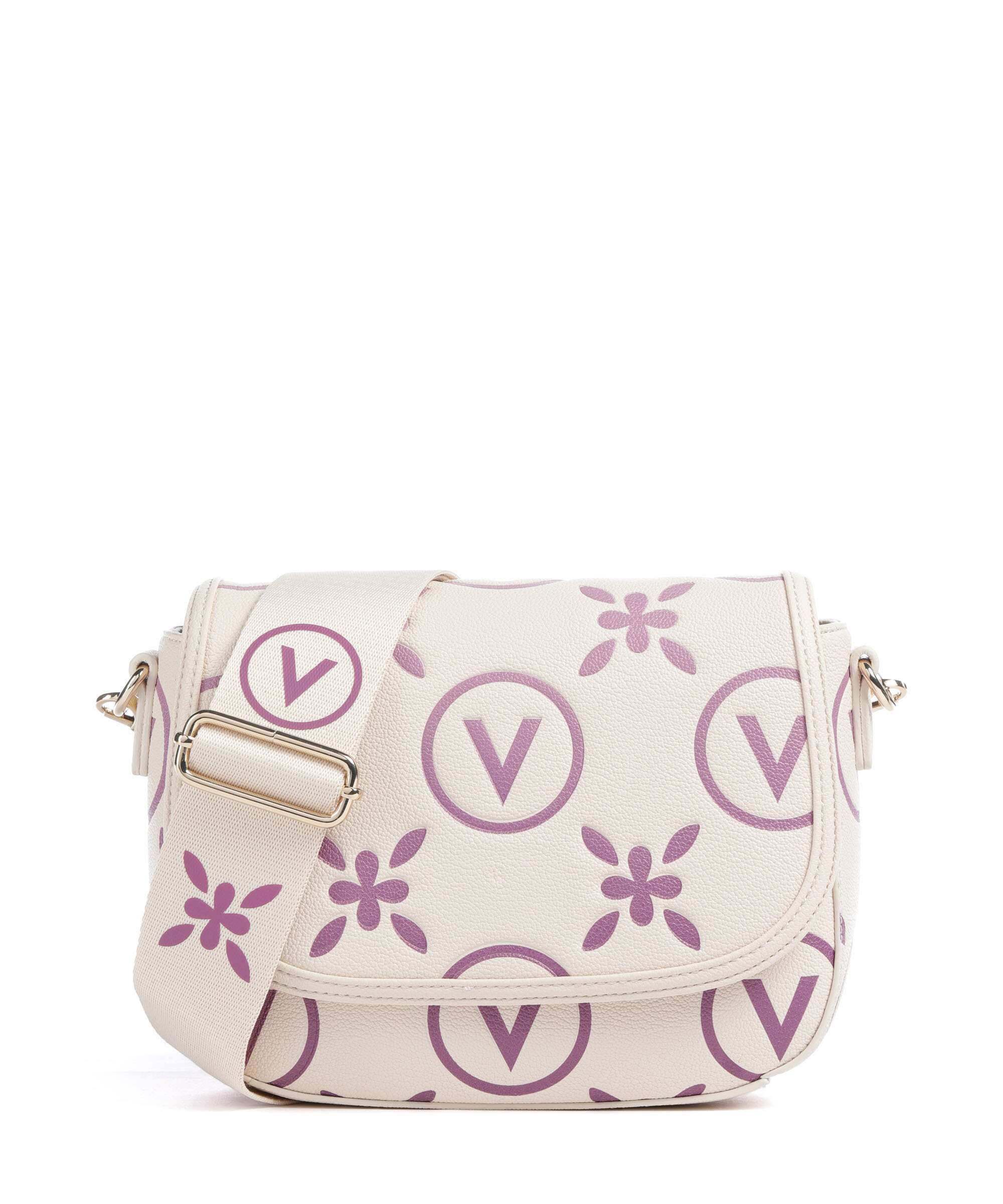 Valentino Bags Samba Re Print Torba przez ramię ecru/rosa