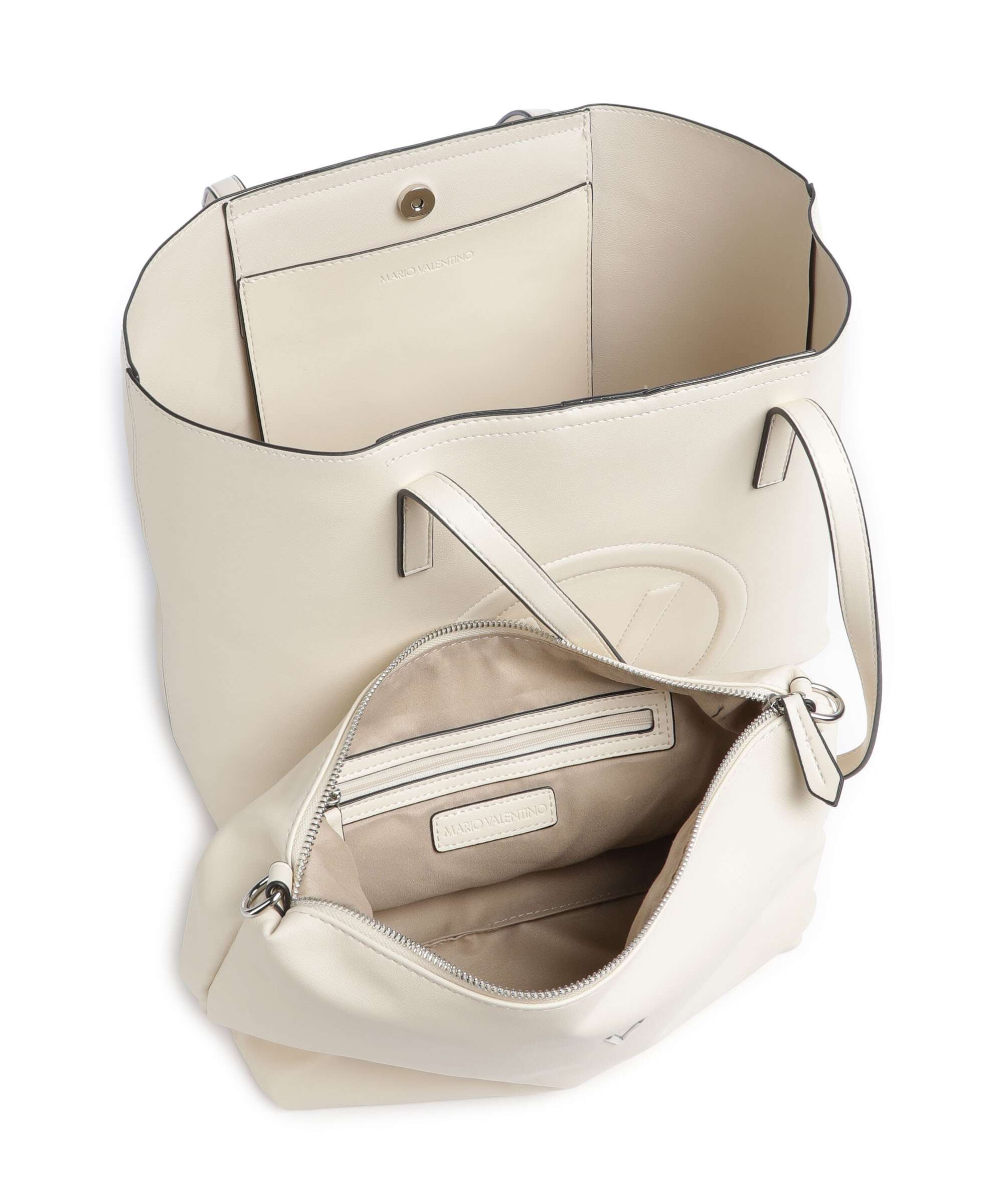 Valentino Bags Selena Re Torba na zakupy ecru - Image 5