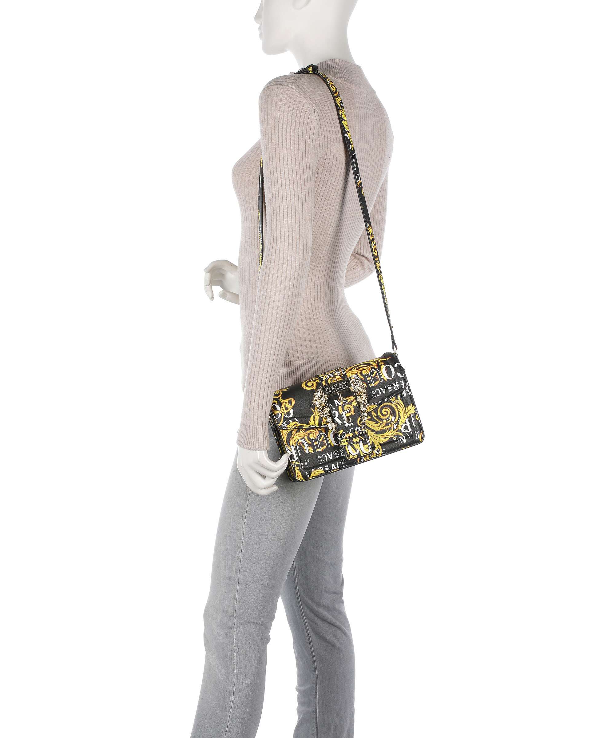 Versace Jeans Couture Couture 01 Torba przez ramię black/gold - Image 3