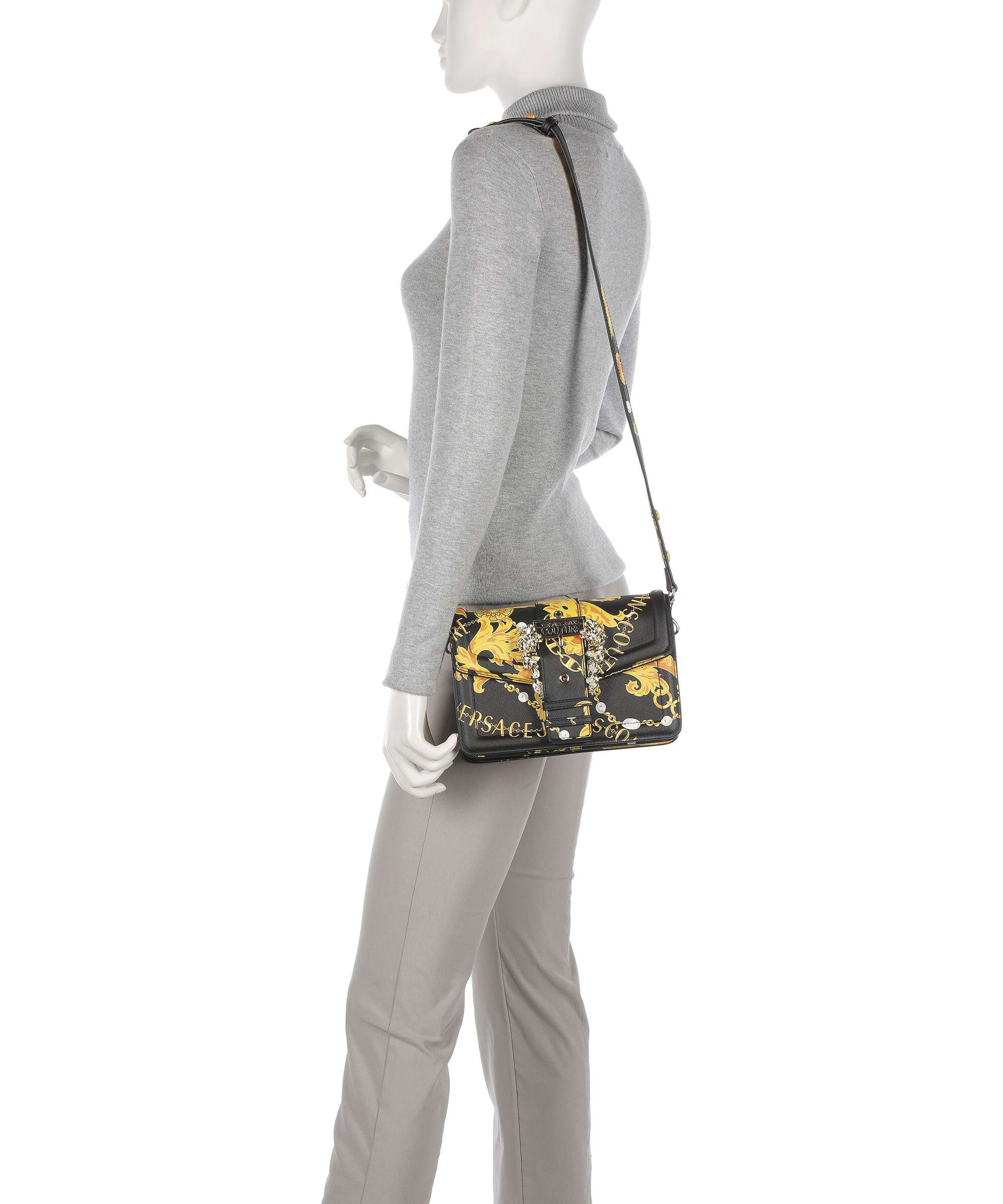 Versace Jeans Couture Couture 01 Torba przez ramię black/gold - Image 3