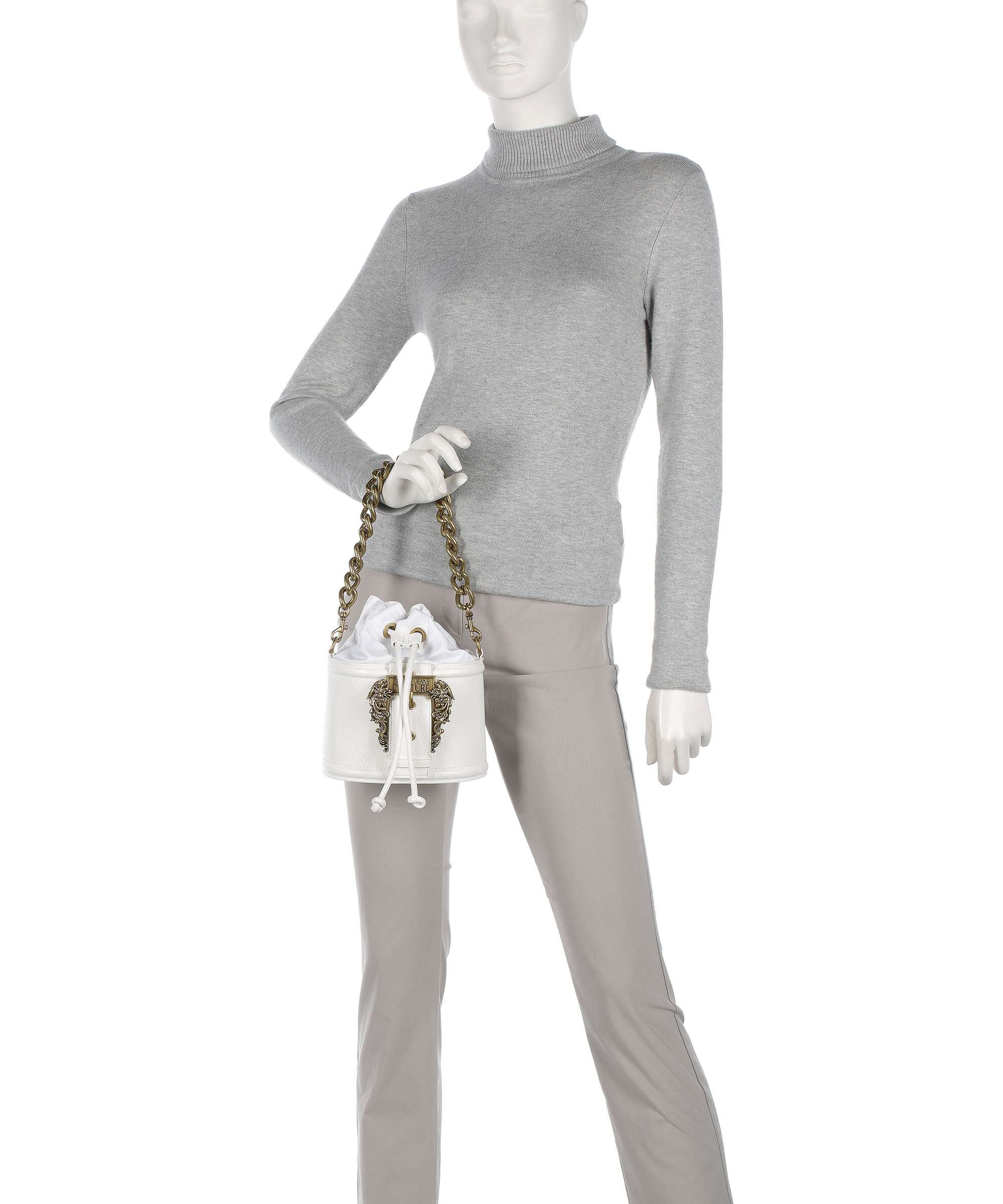 Versace Jeans Couture Couture 01 Torebka worek white - Image 4