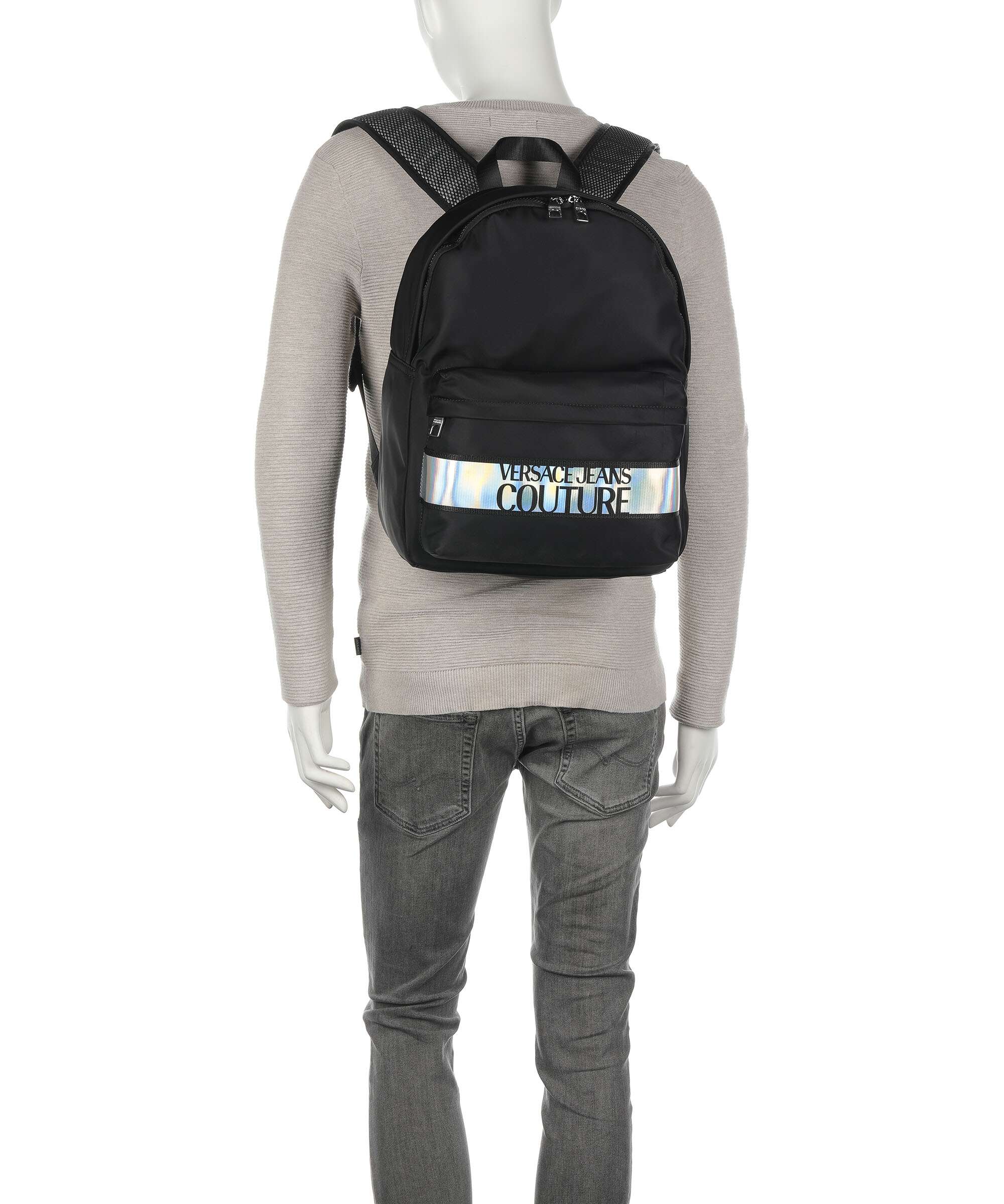 Versace Jeans Couture Iconic Logo Plecak black/silver - Image 3