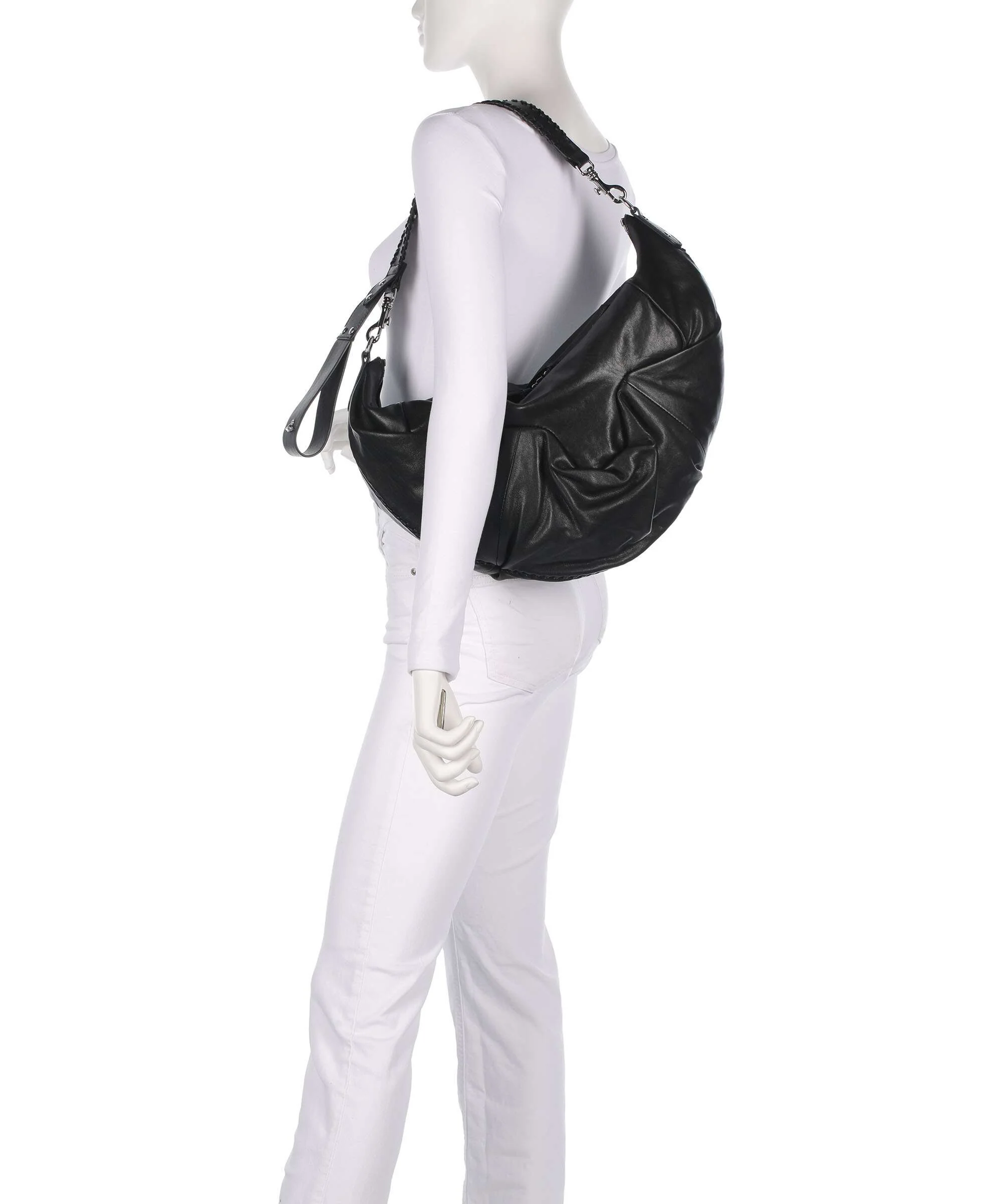 Vivienne Westwood Agnes Supple Medium Torebka worek black - Image 3