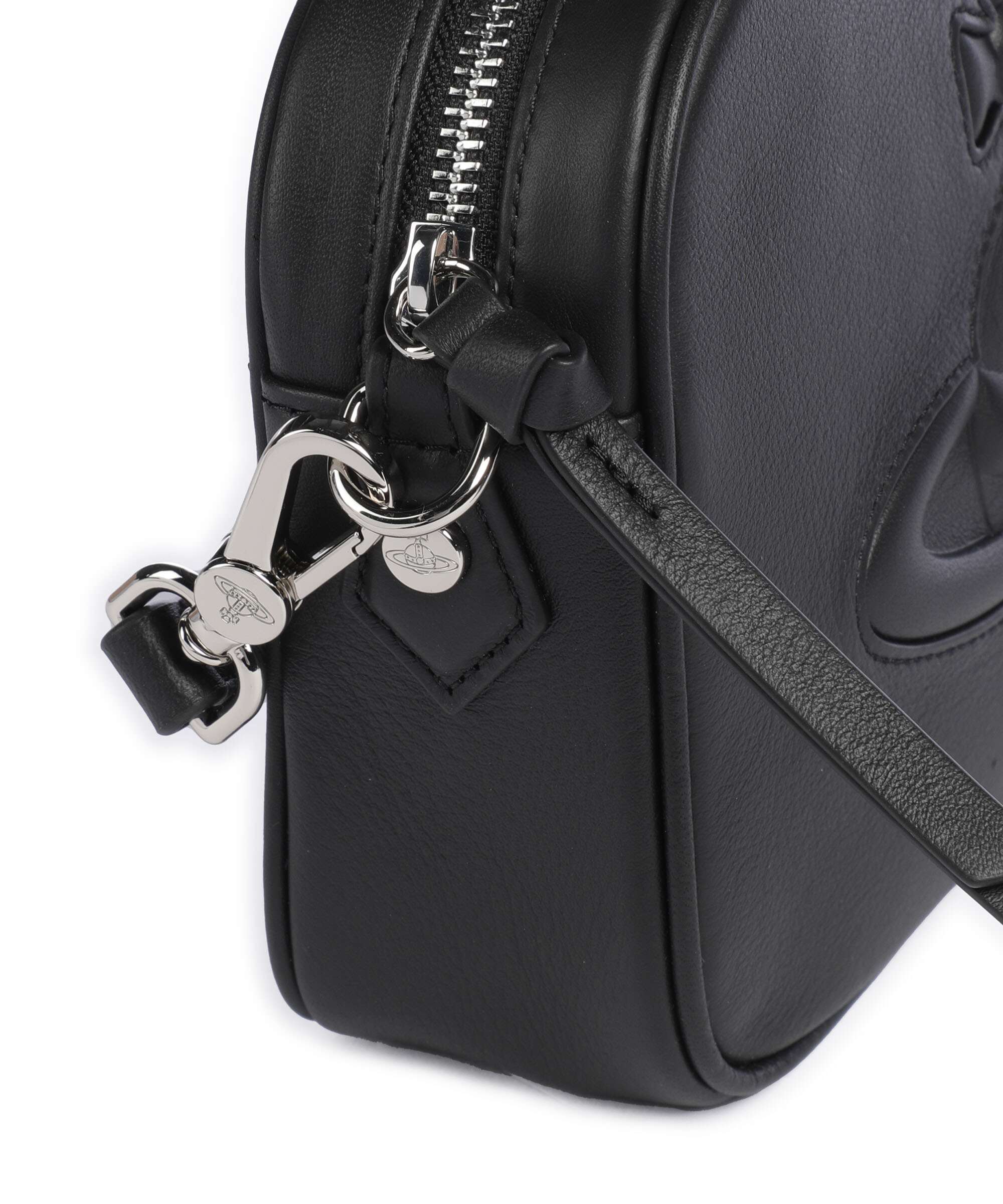 Vivienne Westwood Anna Smooth Injected Orb Torba przez ramię black - Image 4