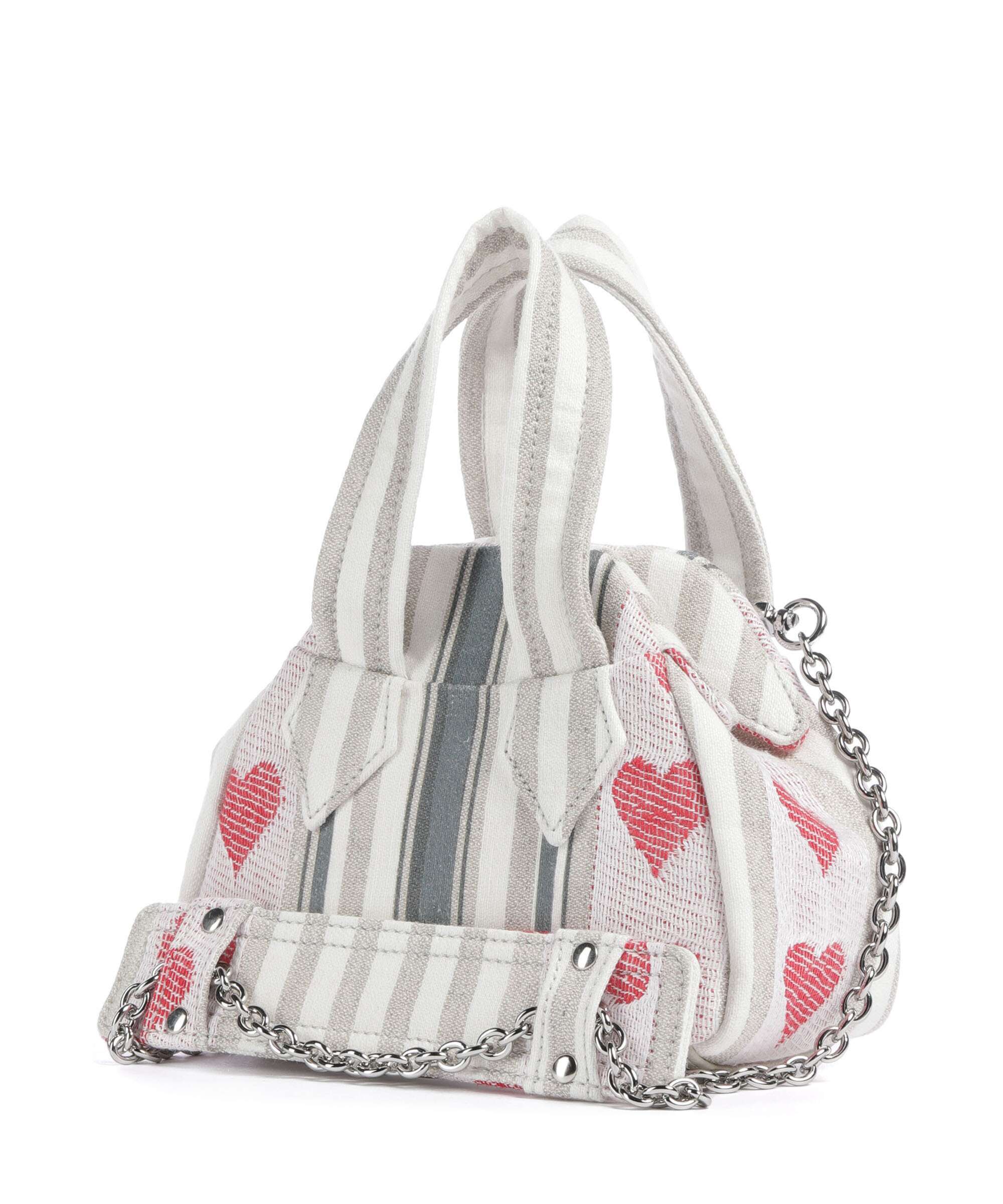 Vivienne Westwood Archive Linen Heart Stripes Mini Torba przez ramię multicolour  - Image 2