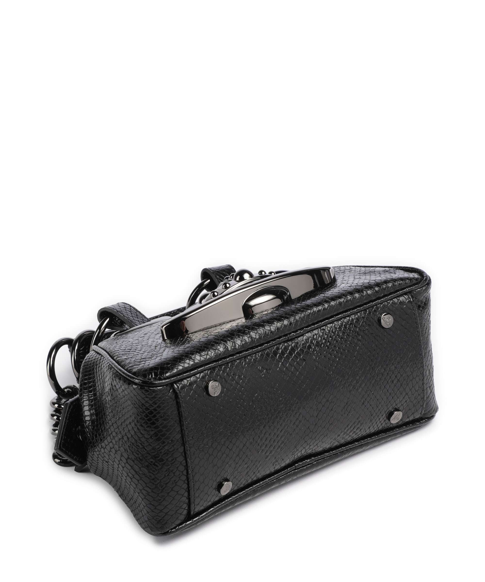 Vivienne Westwood Archive Python-Effect Embossed Torba na ramię black - Image 4