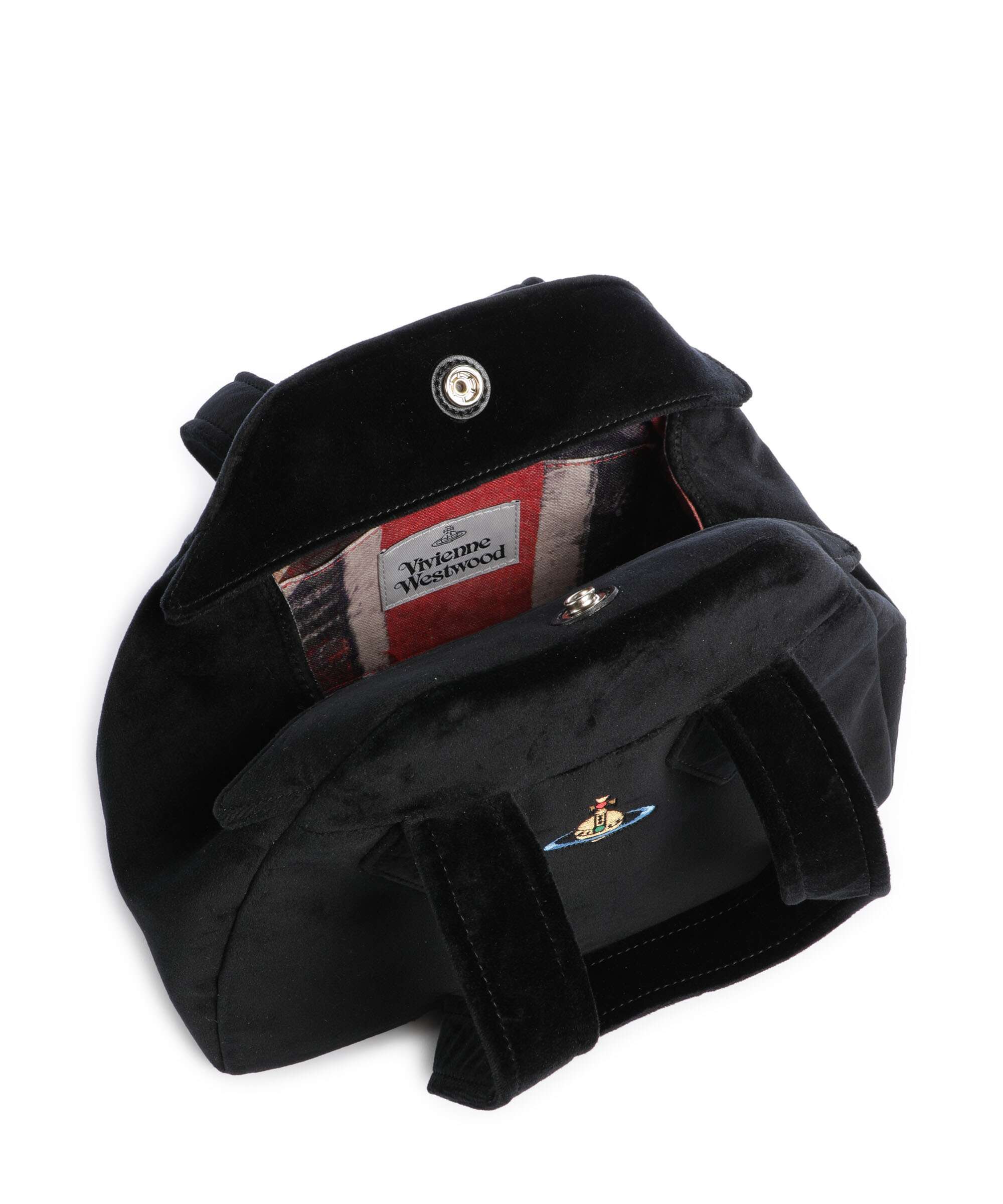 Vivienne Westwood Archive Velvet Medium Torebka black - Image 6