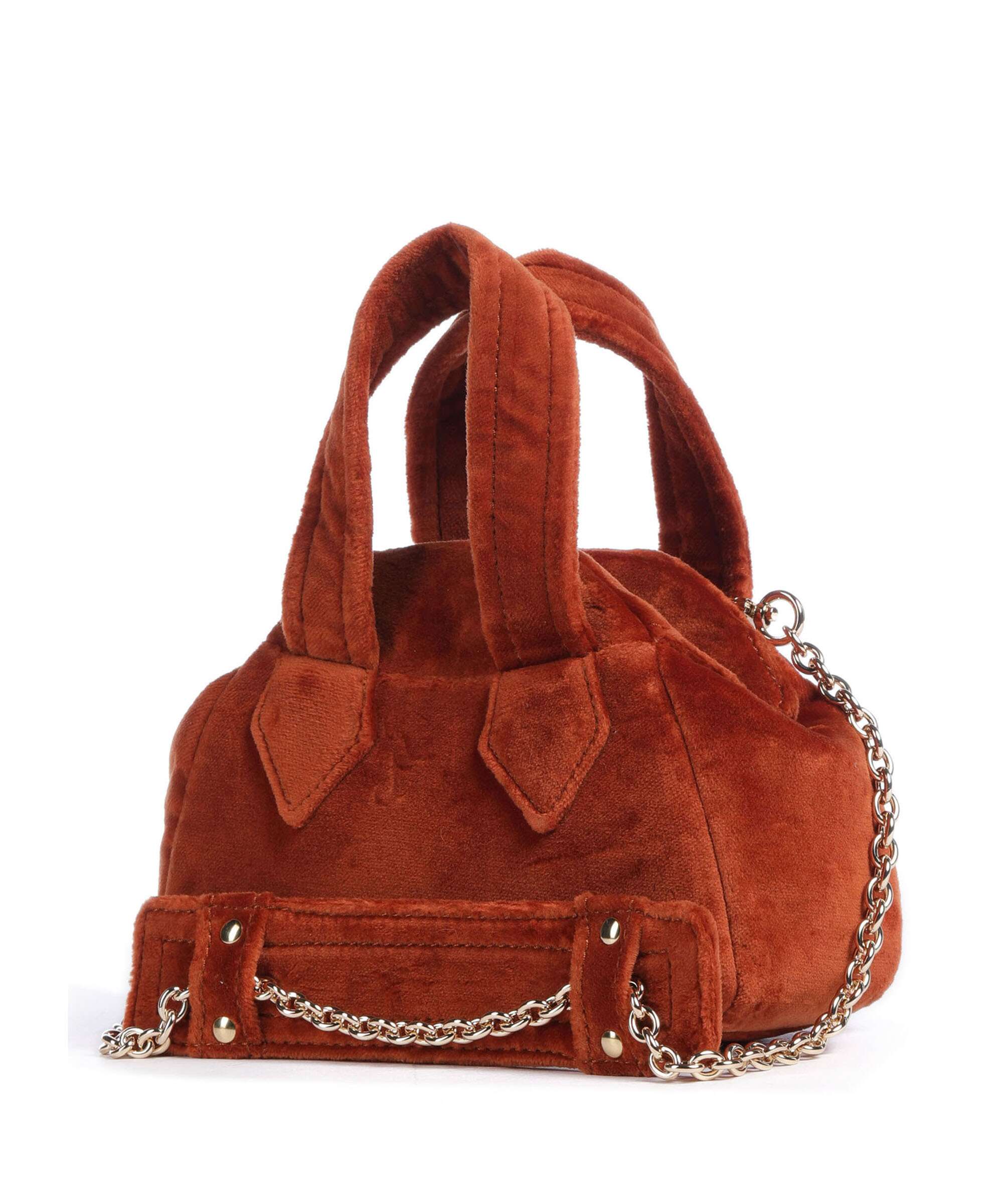 Vivienne Westwood Archive Velvet Mini Torba przez ramię burnt orange - Image 2