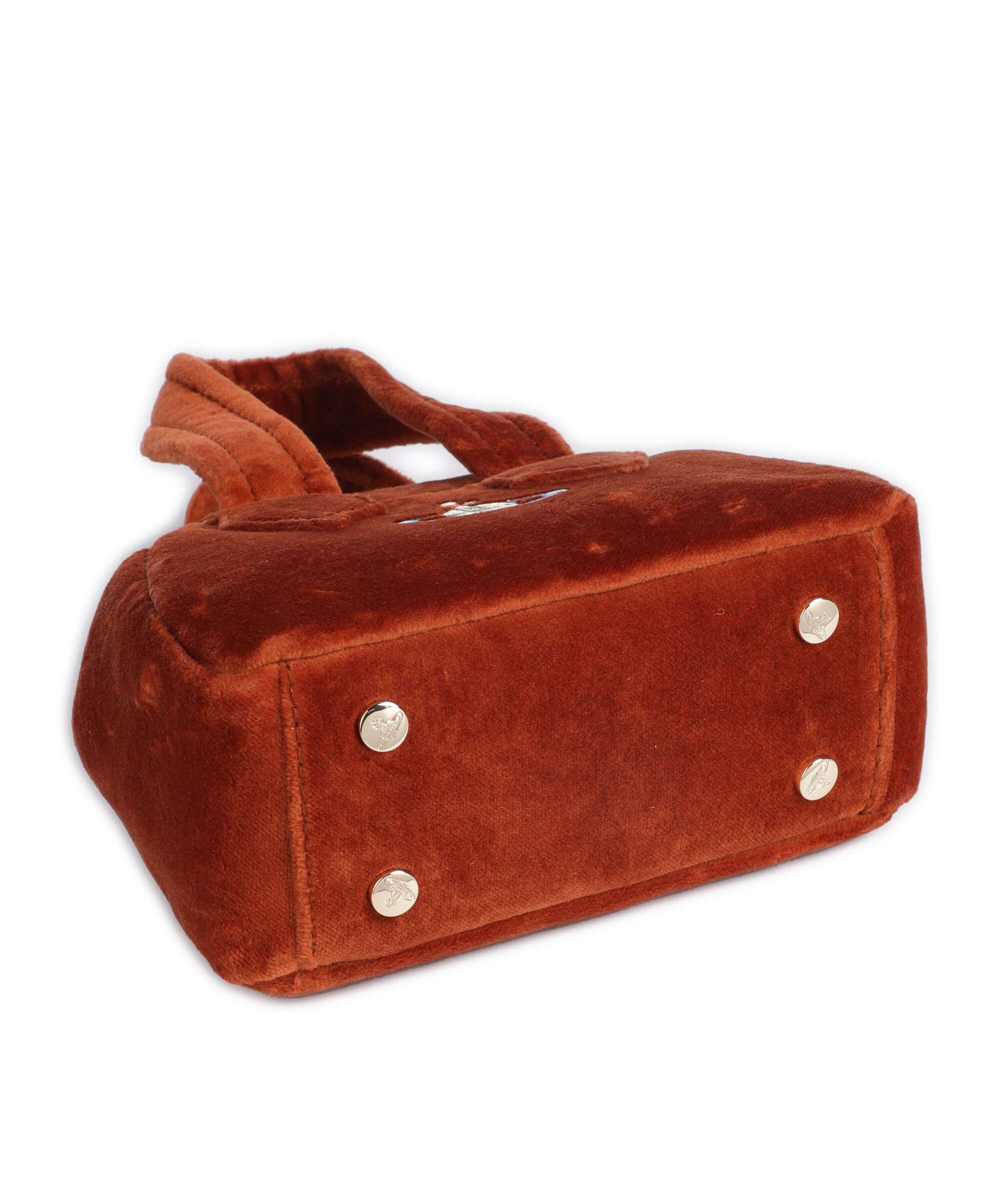Vivienne Westwood Archive Velvet Mini Torba przez ramię burnt orange - Image 5
