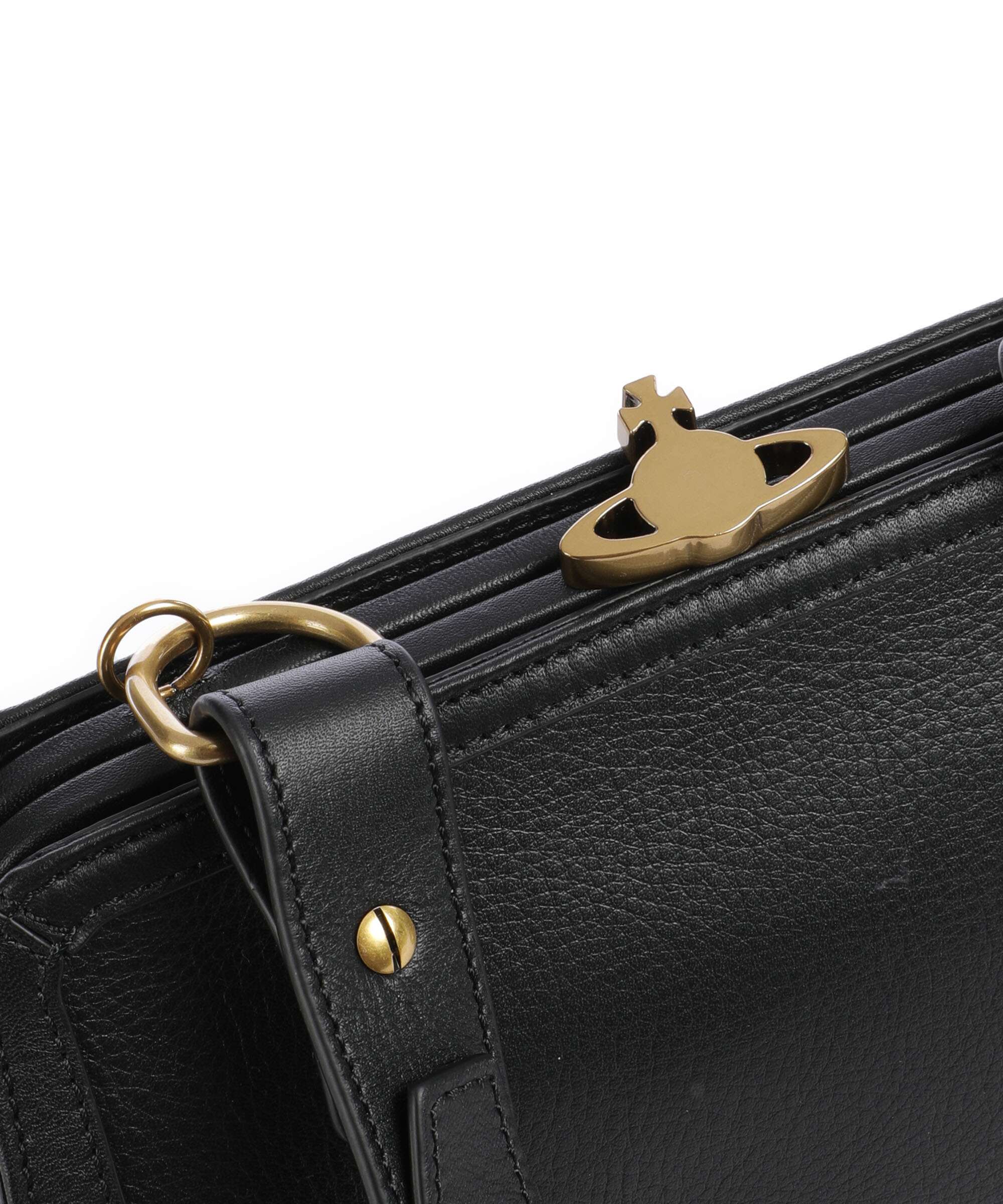 Vivienne Westwood Ascot Frame Aniline Torba przez ramię black - Image 5