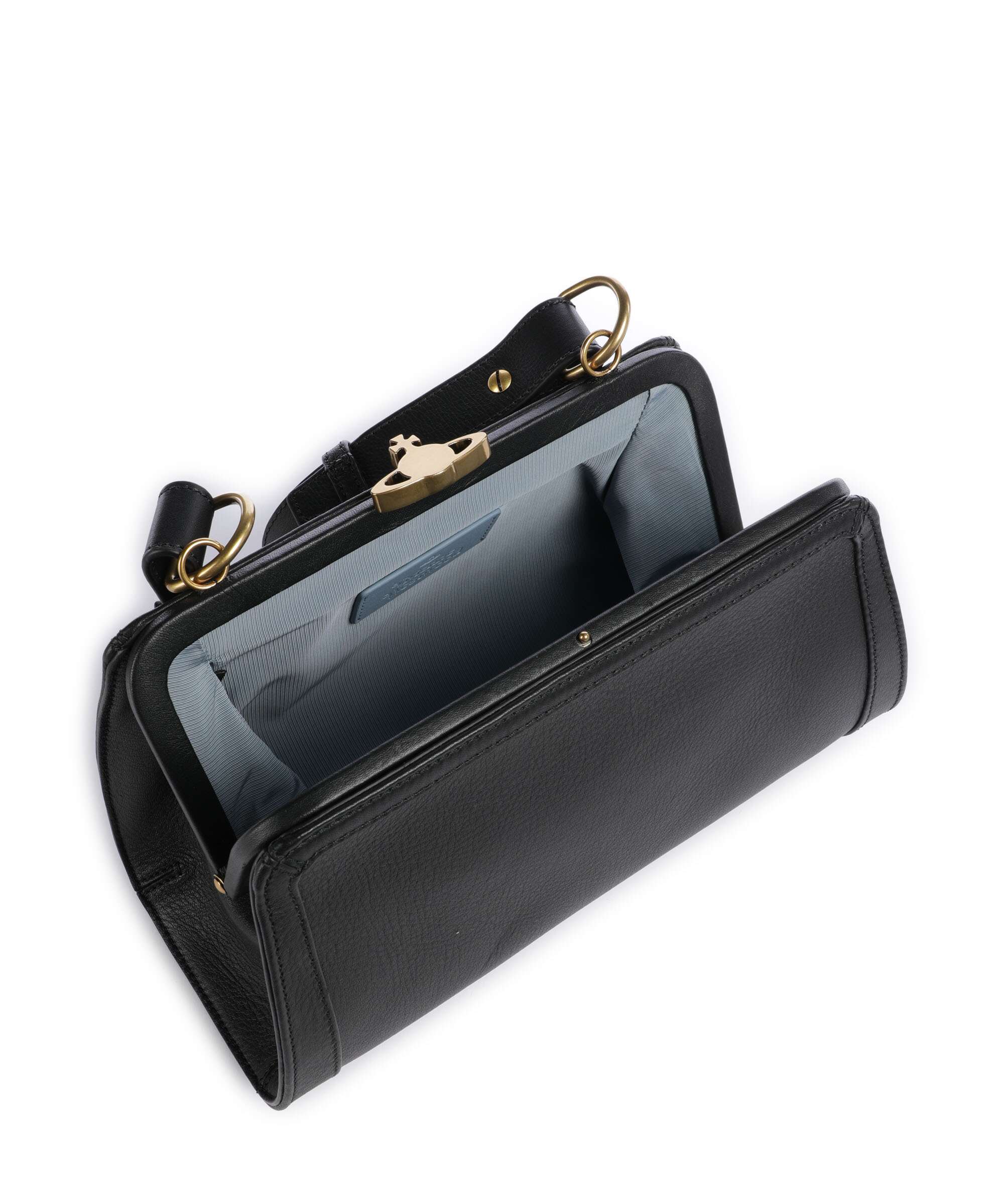 Vivienne Westwood Ascot Frame Aniline Torba przez ramię black - Image 7