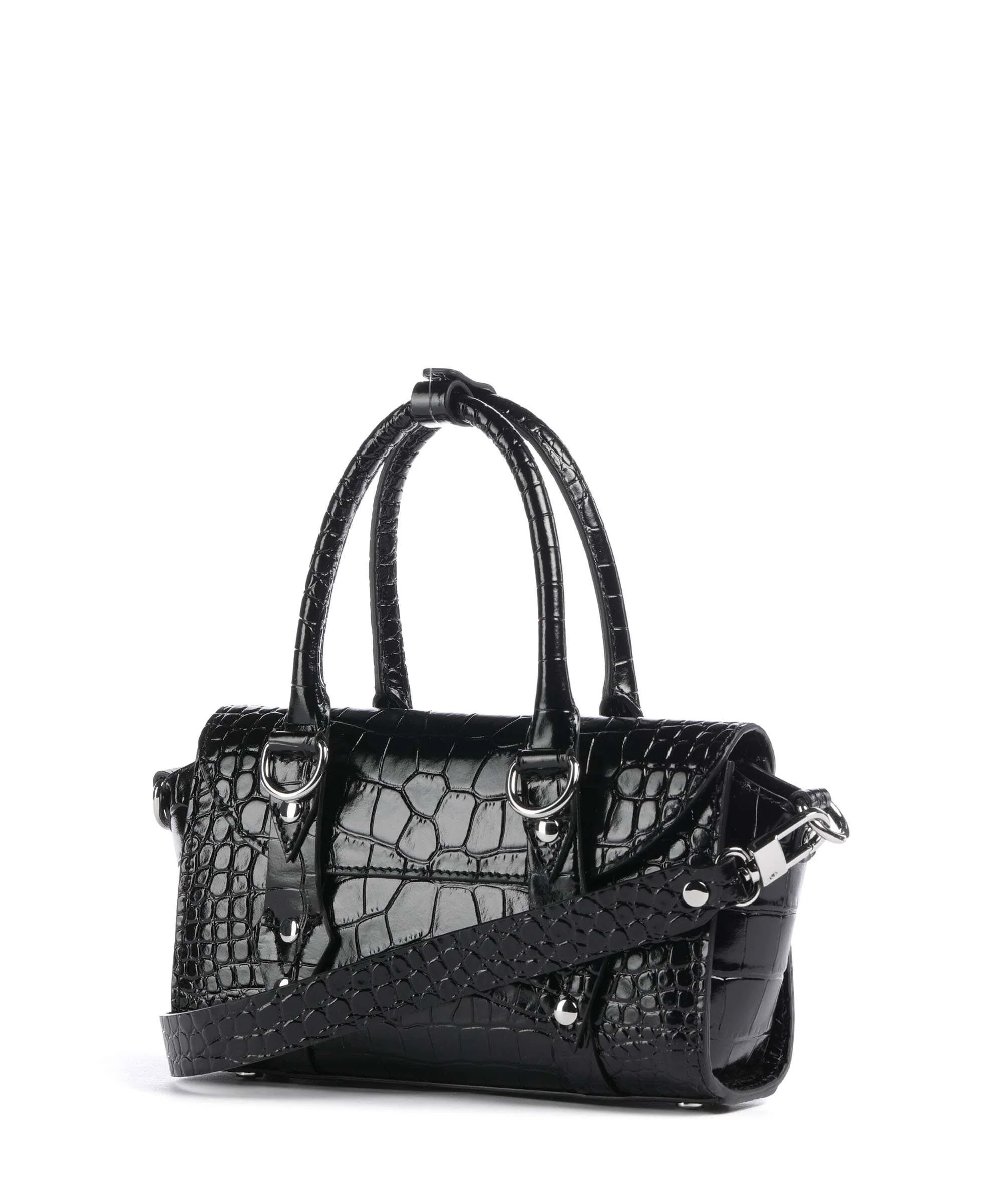 Vivienne Westwood Bettina Embossed Croc Mini Torebka black - Image 2
