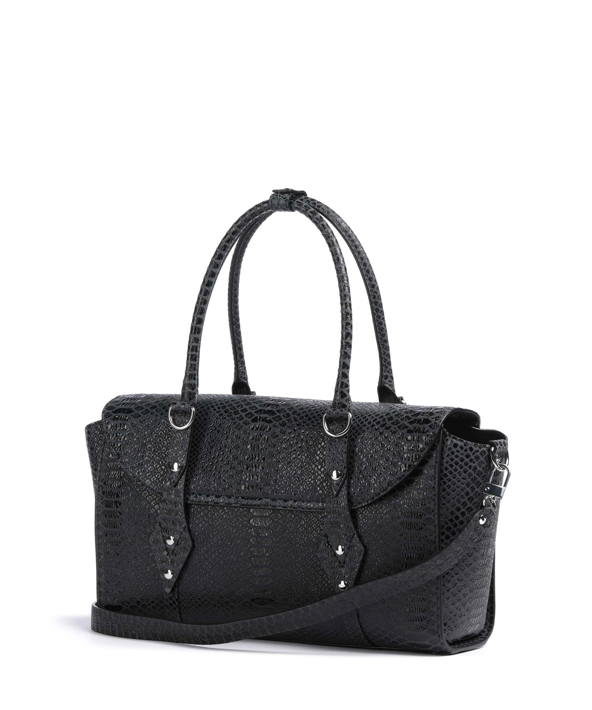 Vivienne Westwood Bettina Snake Effect Medium Torebka dark grey - Image 2