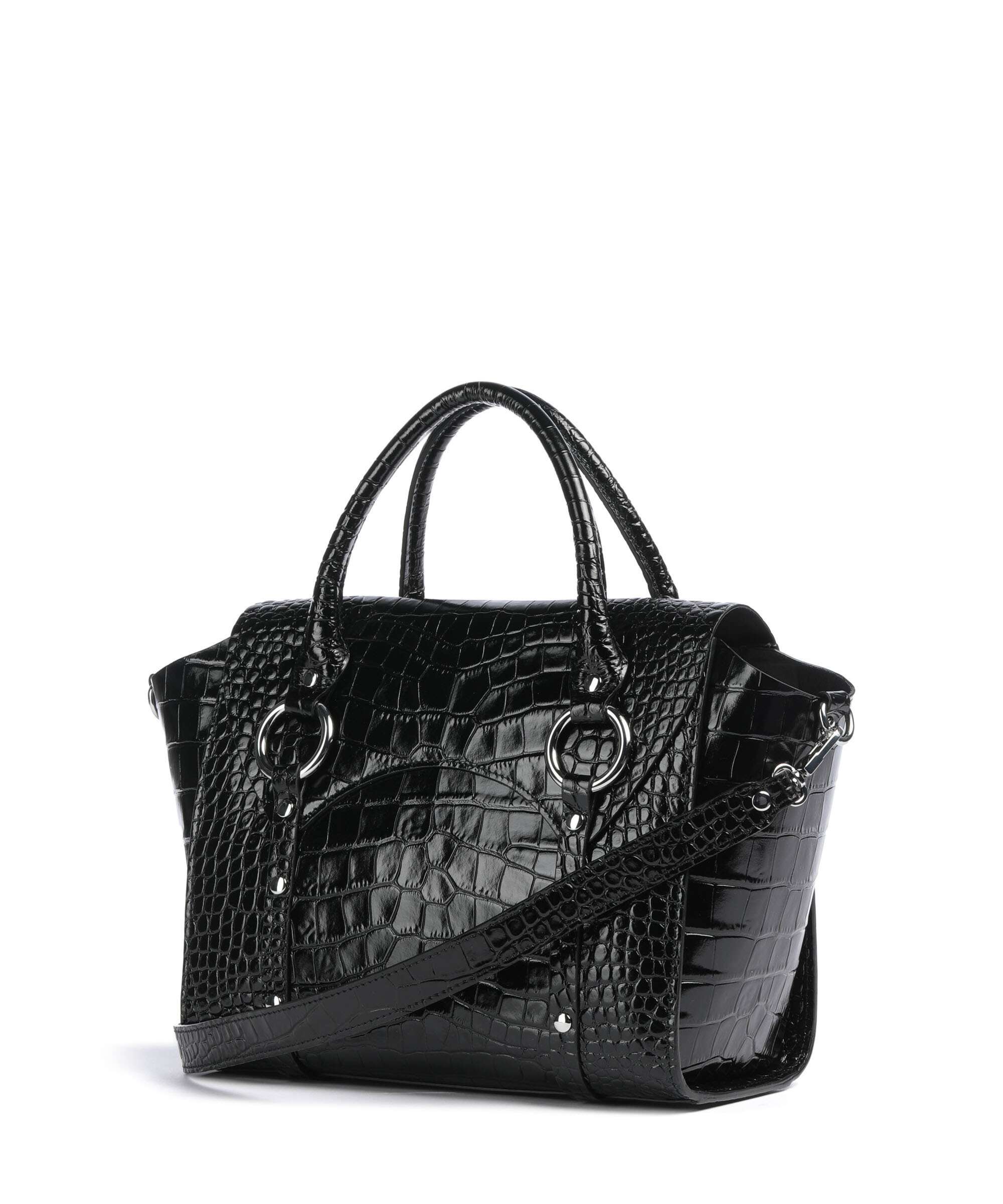 Vivienne Westwood Betty Embossed Croc Medium Torebka black - Image 2