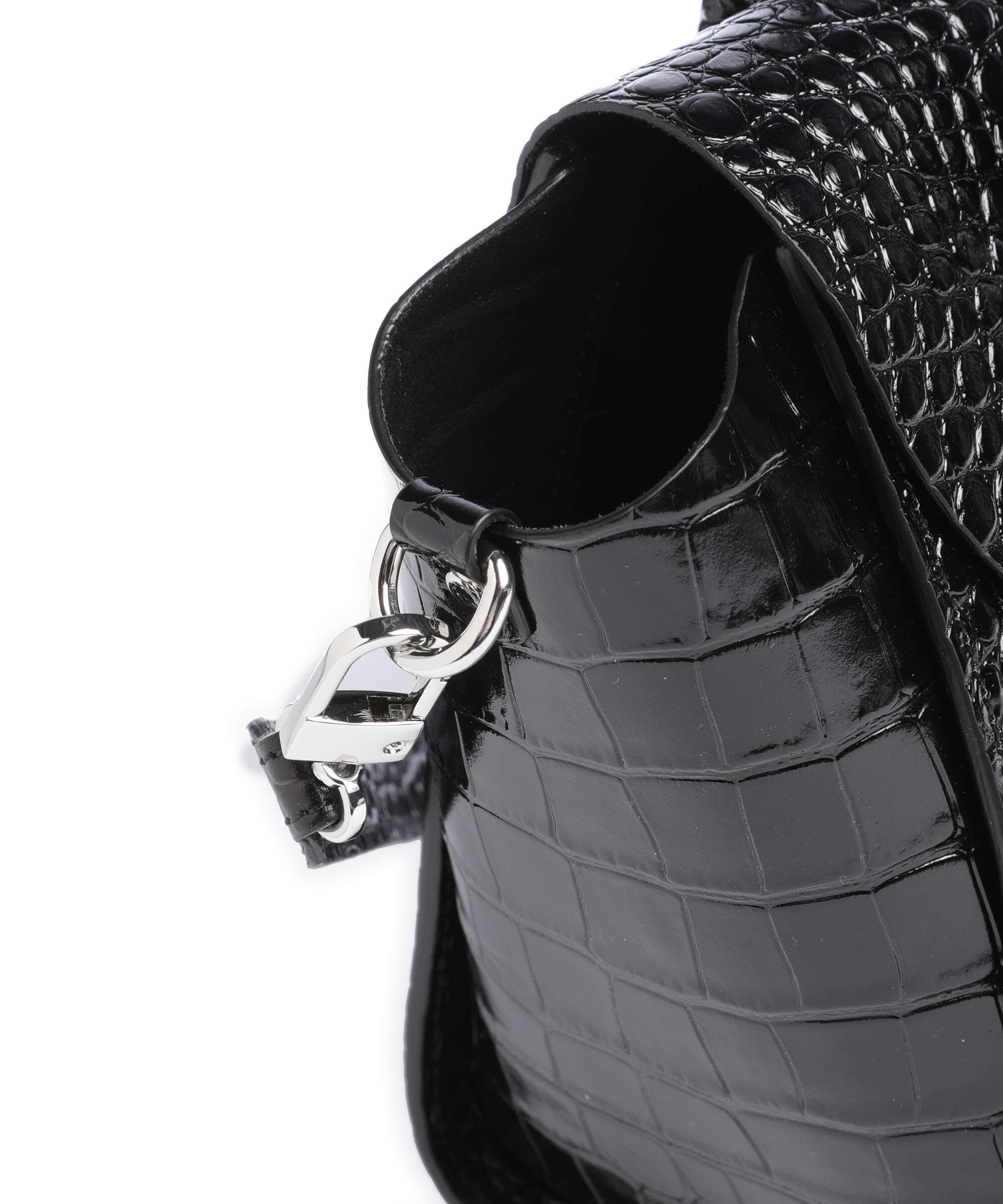 Vivienne Westwood Betty Embossed Croc Medium Torebka black - Image 4