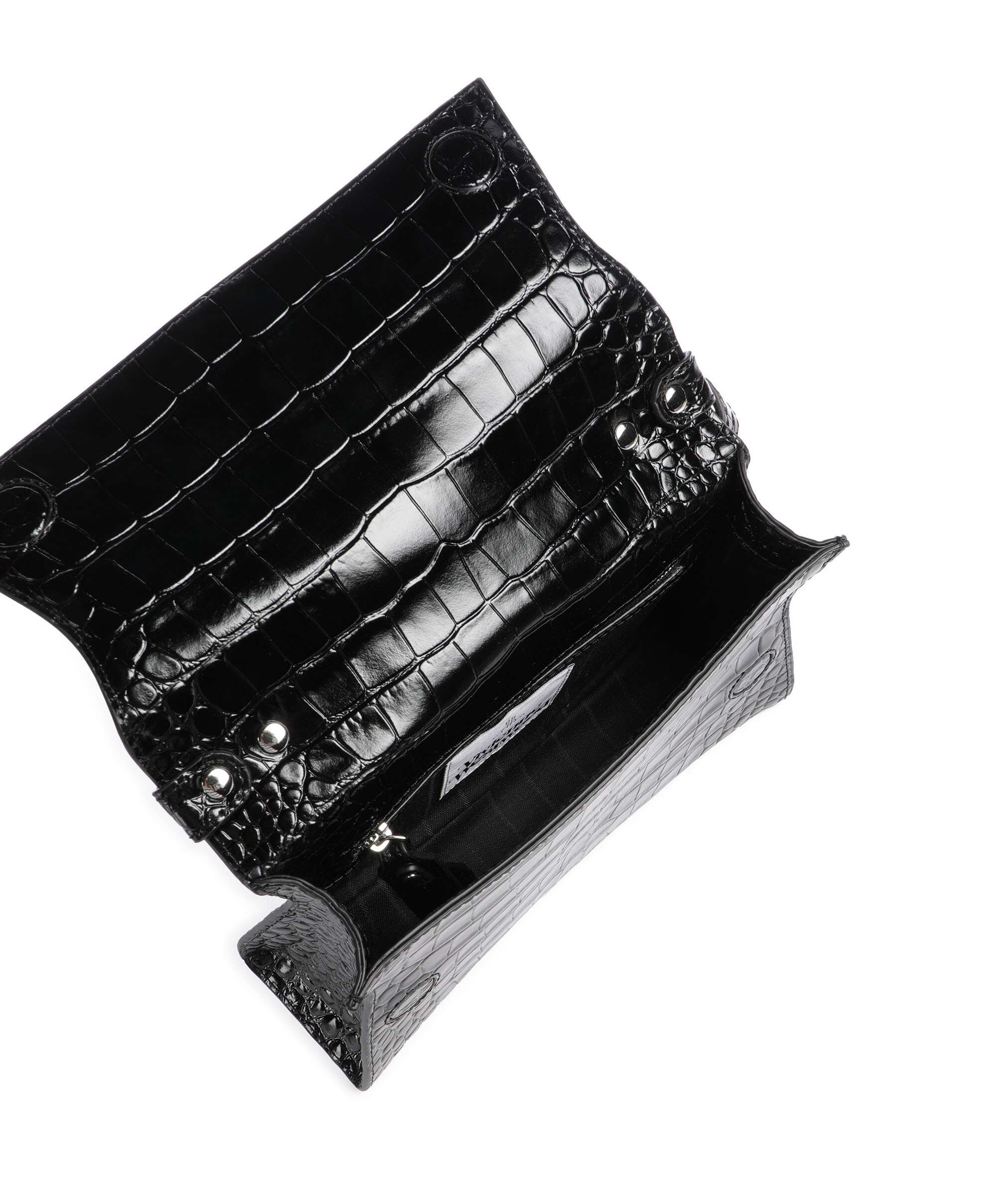 Vivienne Westwood Bianca Embossed Croc S Torba na ramię black - Image 6