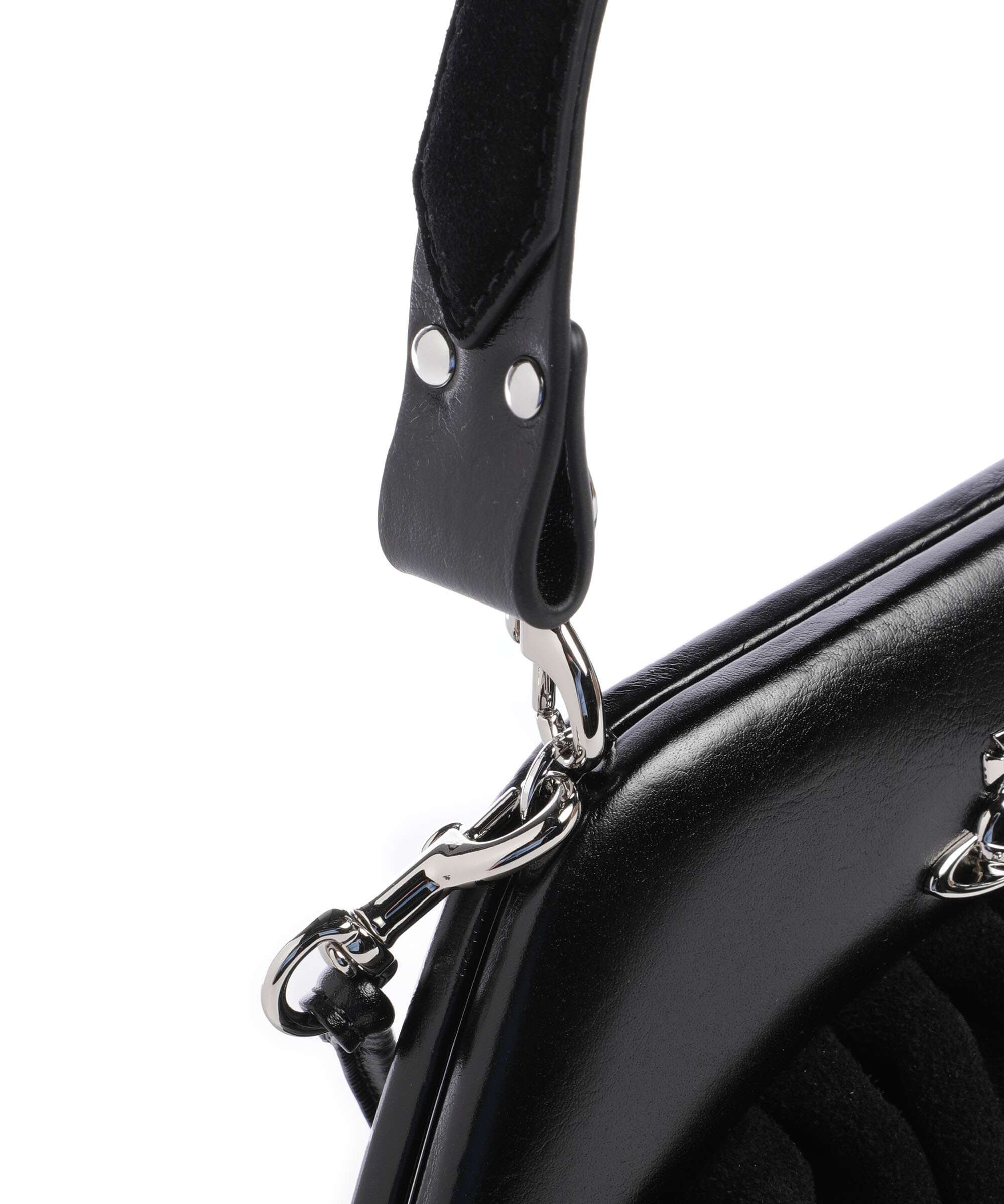 Vivienne Westwood Brooke Suede Torebka black - Image 4