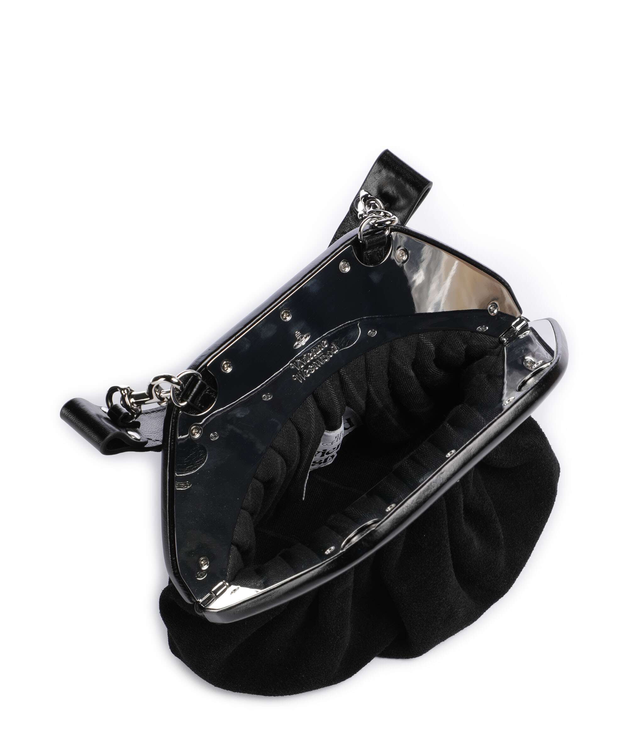 Vivienne Westwood Brooke Suede Torebka black - Image 6