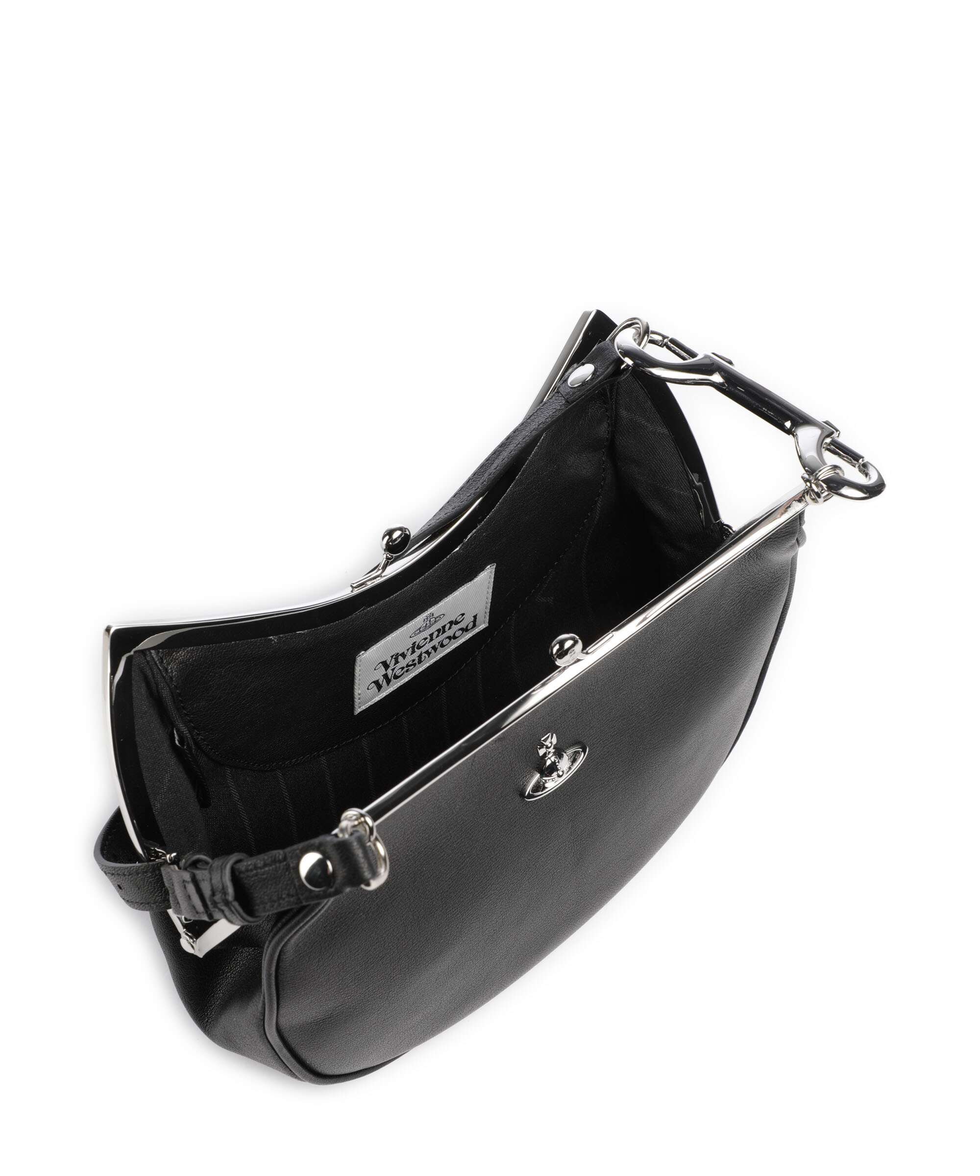 Vivienne Westwood Charm Frame Supple Torba na ramię black - Image 6