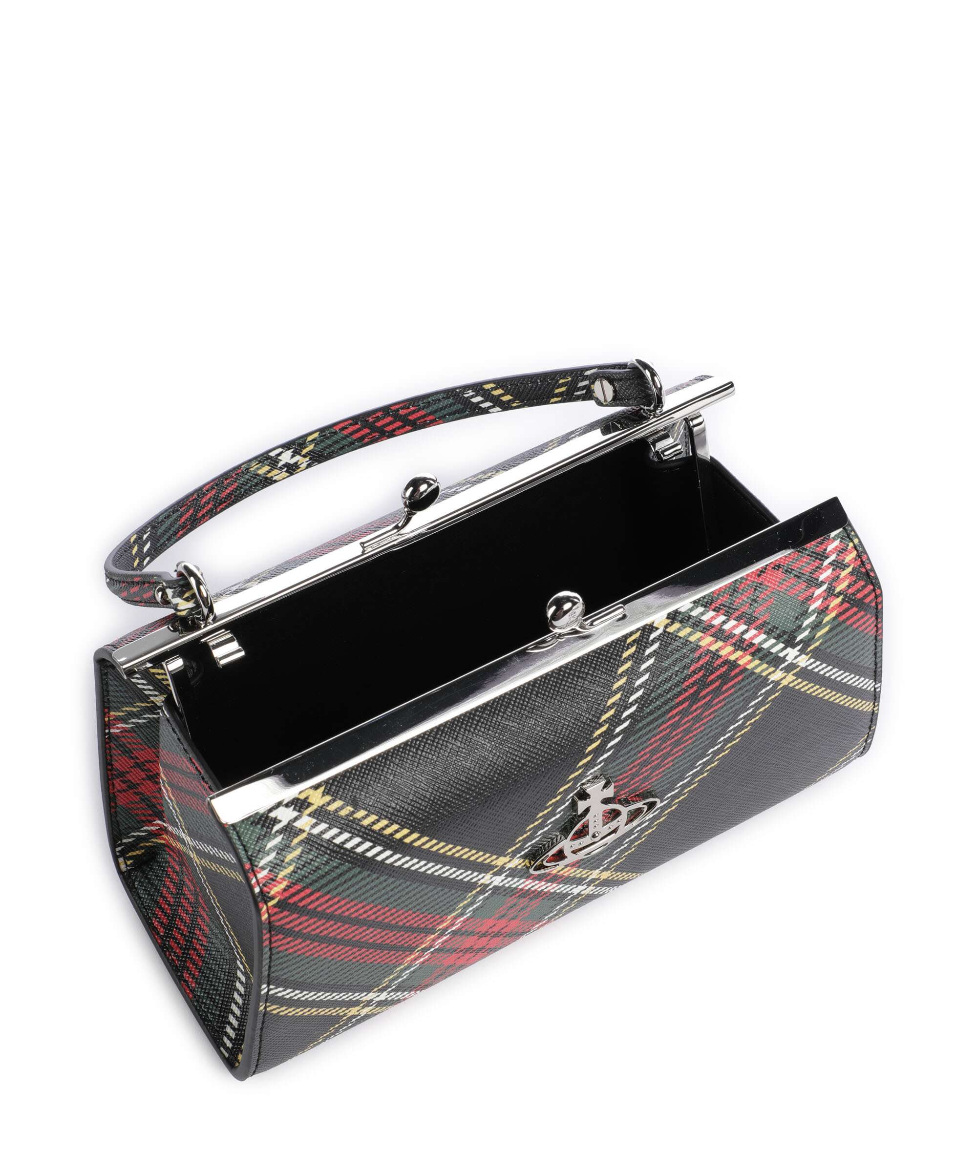 Vivienne Westwood Doll Frame Saffiano Printed XL Torebka chelsea tartan - Image 6
