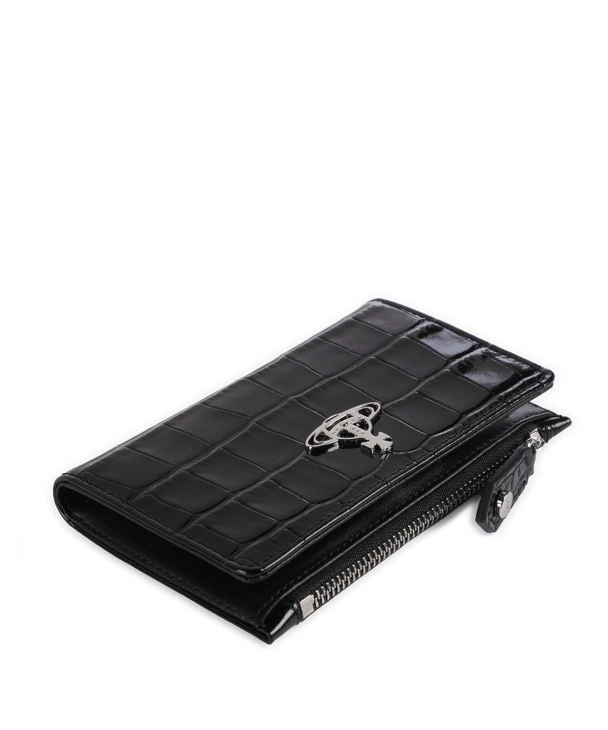 Vivienne Westwood Embossed Croc Slim Etui na karty kredytowe black - Image 4