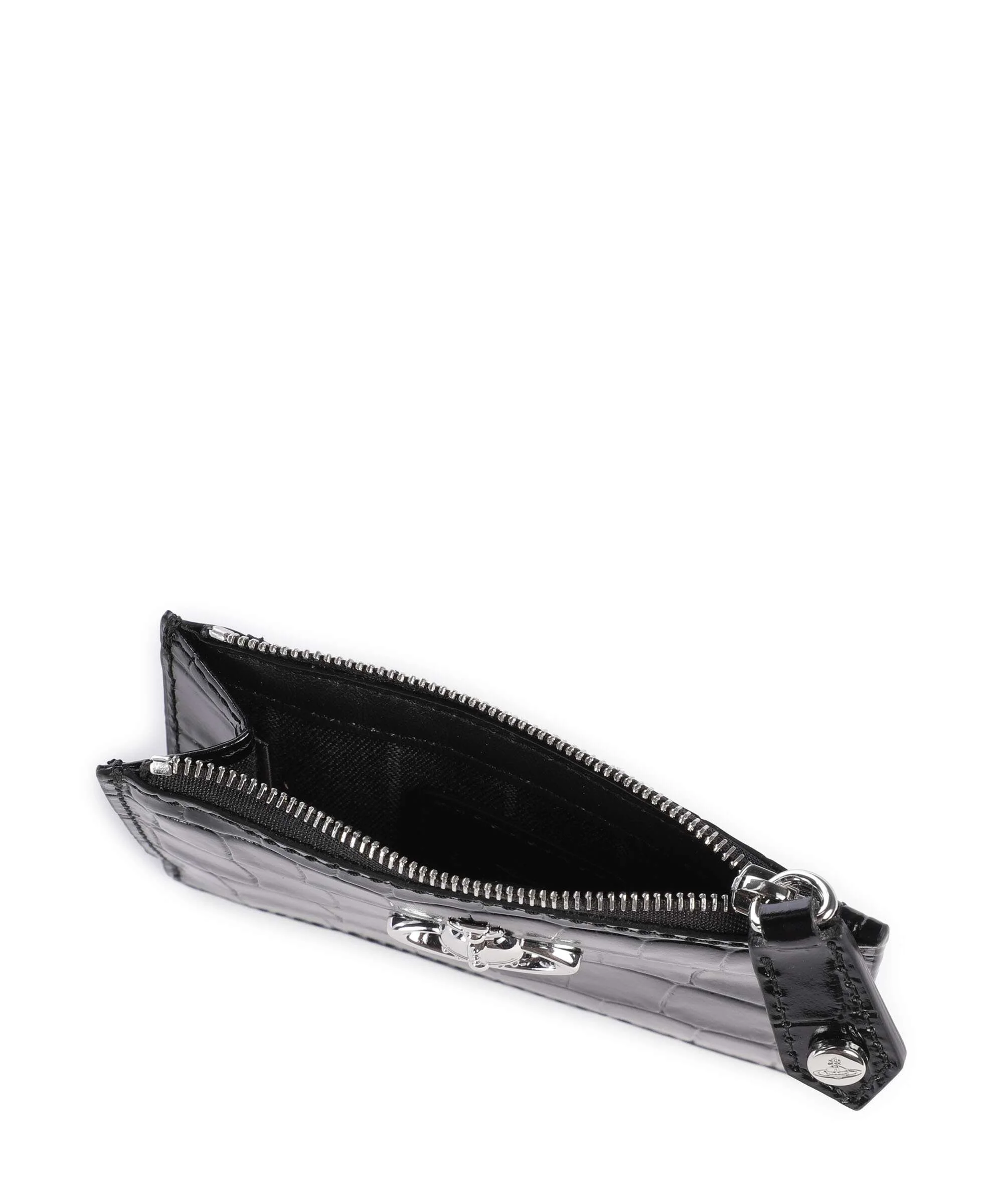 Vivienne Westwood Embossed Croc Slim Etui na karty kredytowe black - Image 4