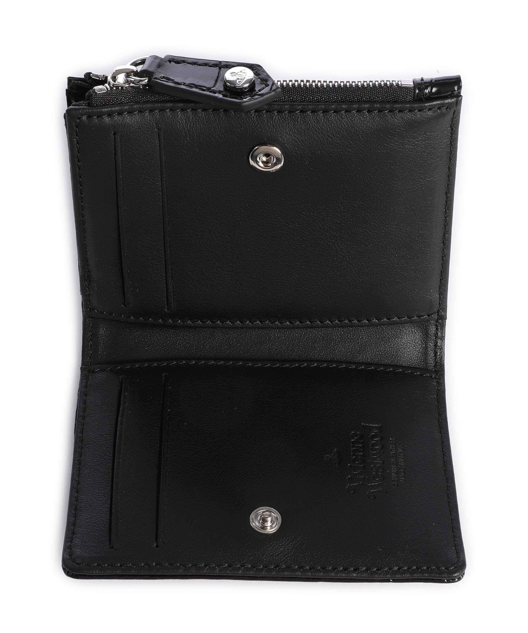 Vivienne Westwood Embossed Croc Slim Portfel black - Image 2