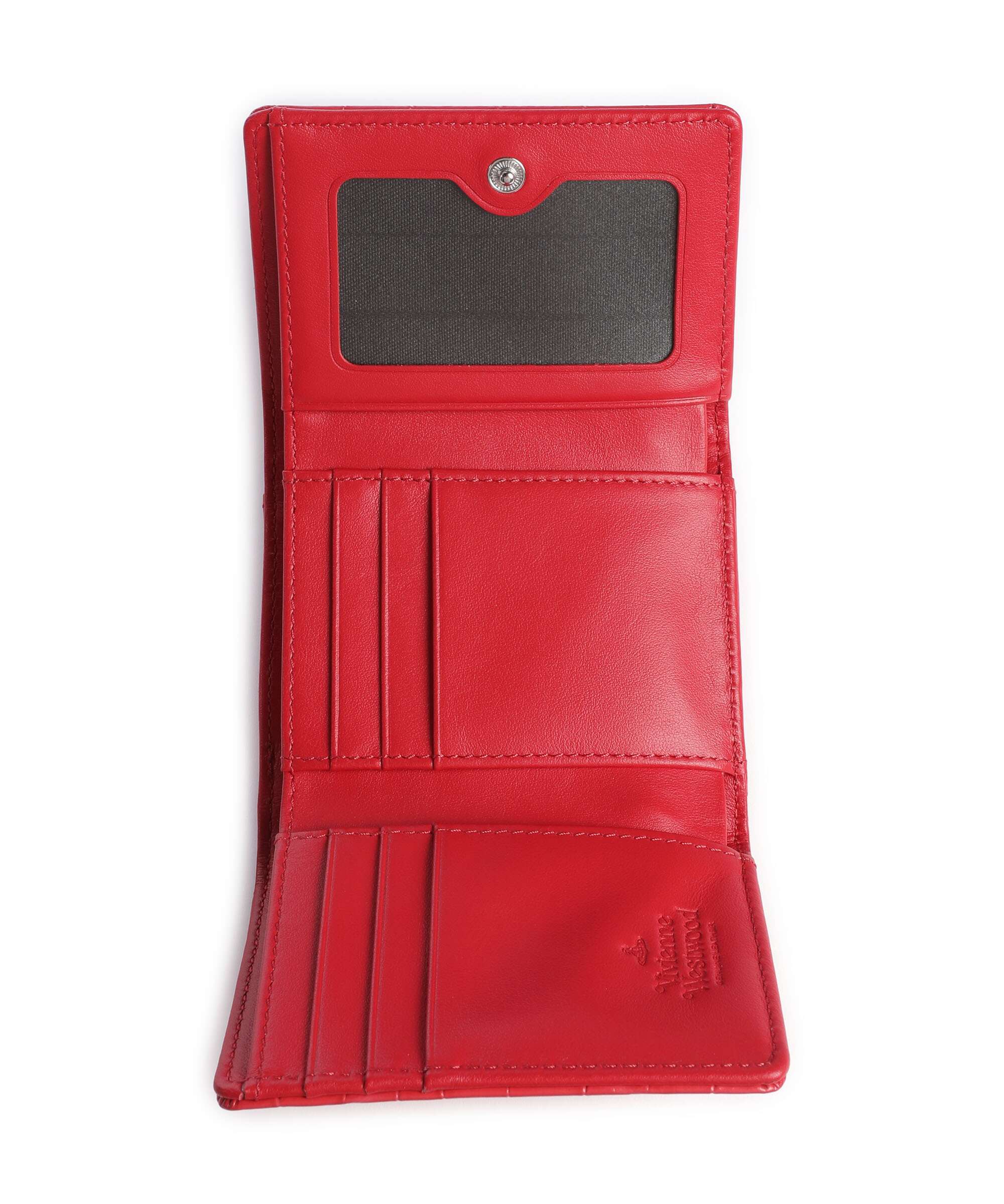 Vivienne Westwood Frame Embossed Croc Small Portfel coral - Image 2