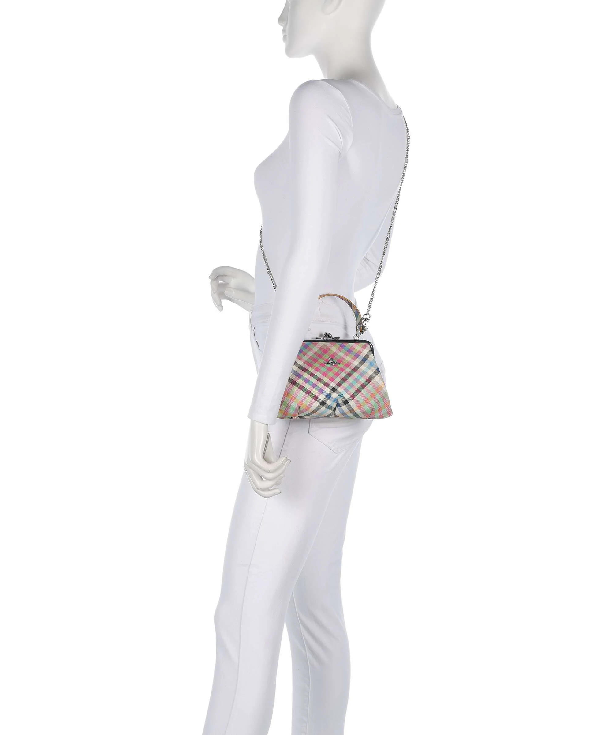 Vivienne Westwood Granny Frame Buccia D'Arancia Torebka heather plaid - Image 3
