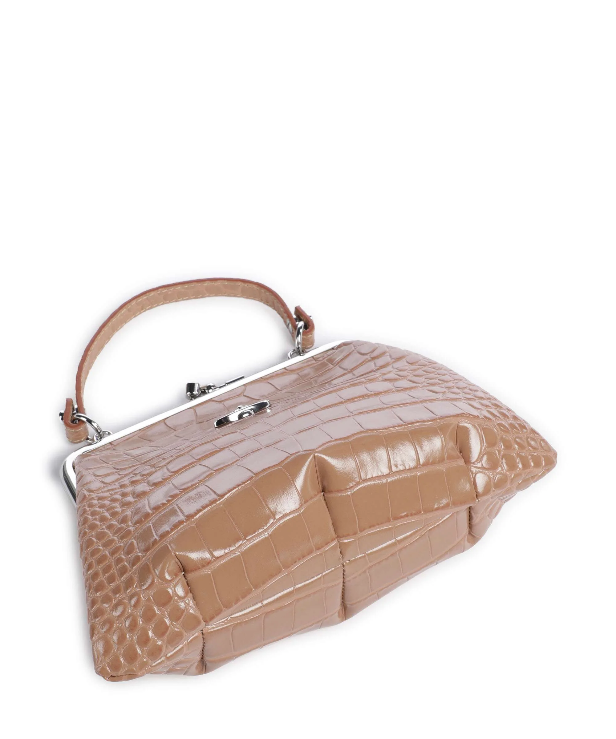 Vivienne Westwood Granny Frame Embossed Croc Torebka dusty pink - Image 5