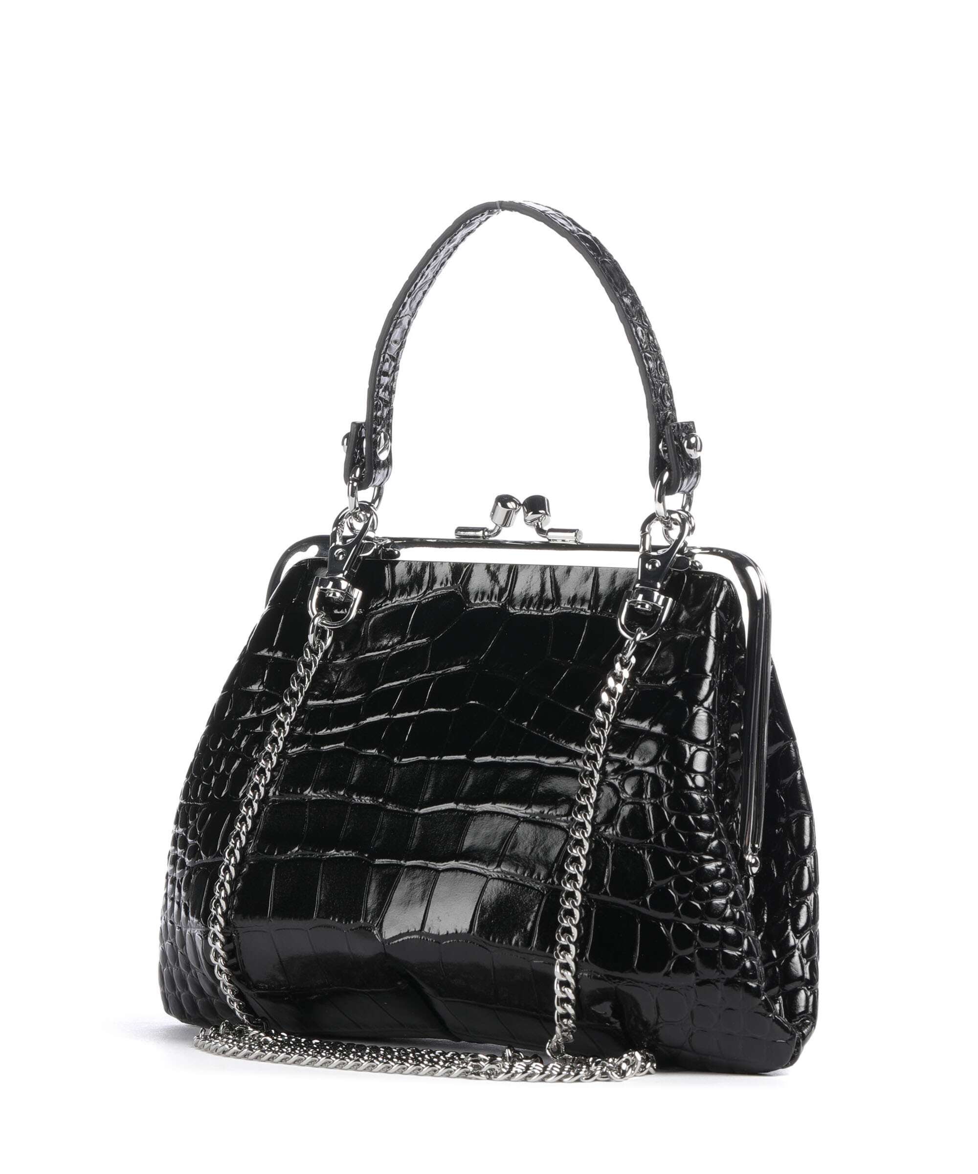 Vivienne Westwood Granny Frame Embossed Croc Torebka black - Image 2