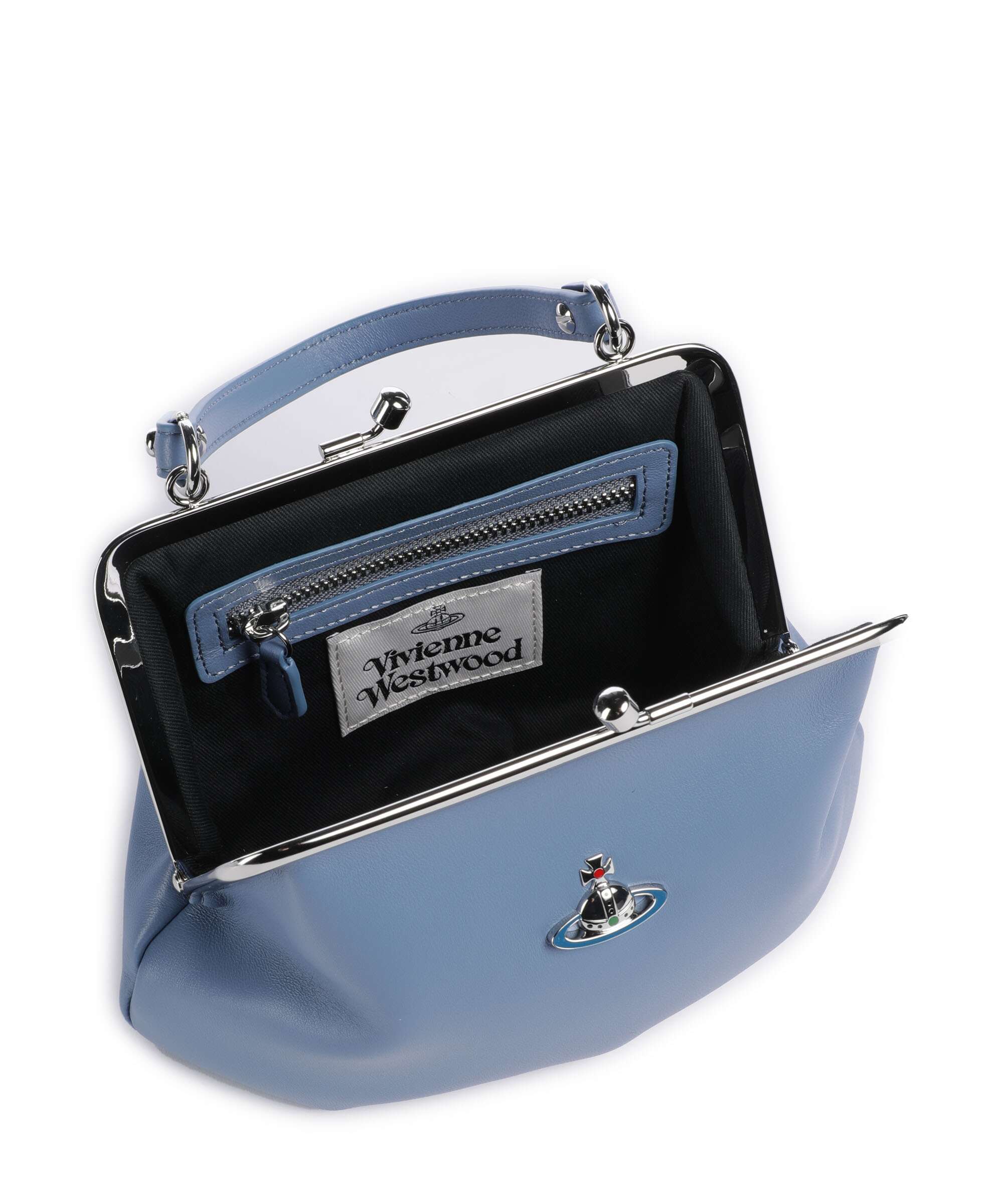 Vivienne Westwood Granny Frame Nappa Torba przez ramię blue - Image 6
