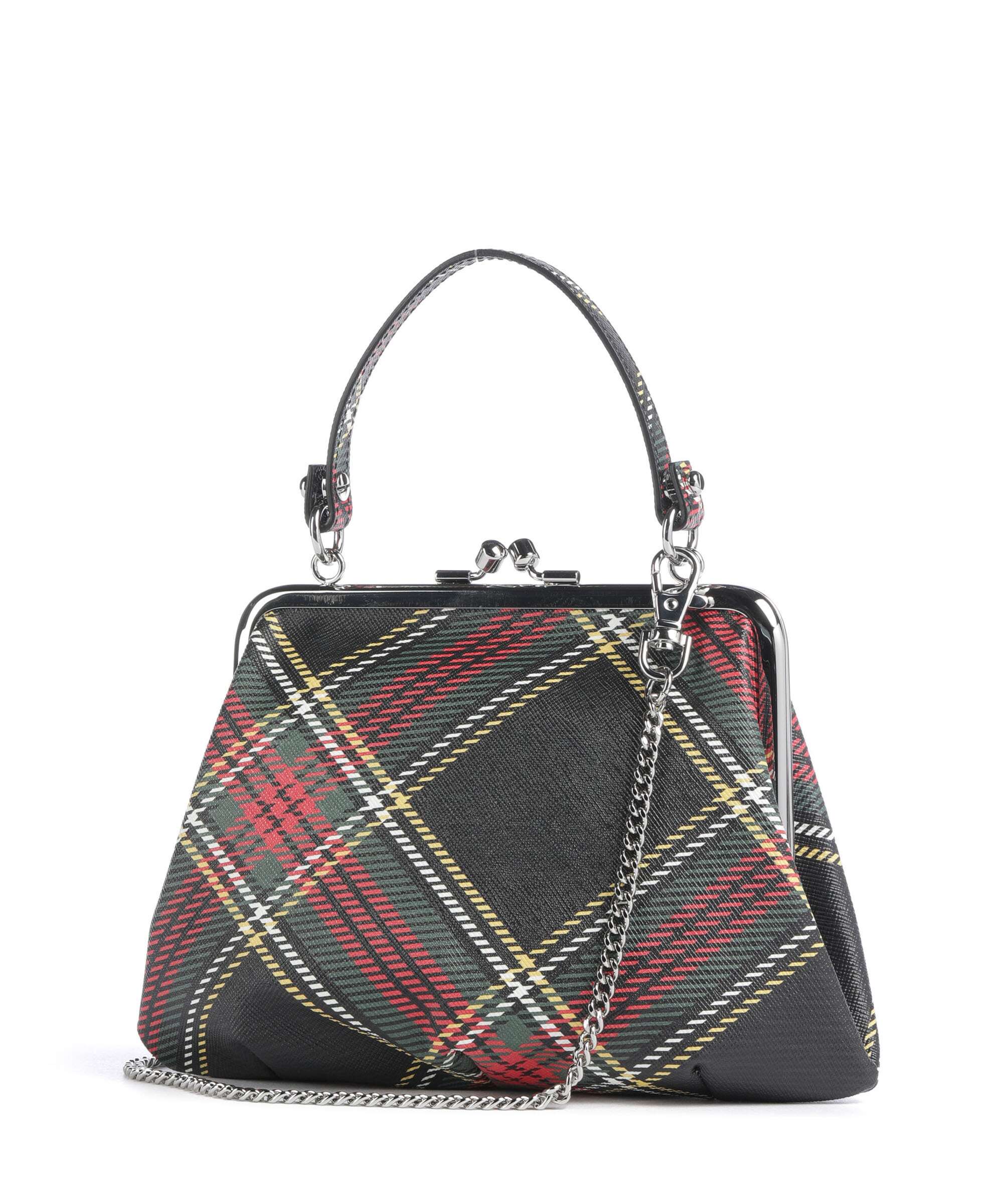 Vivienne Westwood Granny Frame Saffiano Printed Torebka chelsea tartan - Image 2